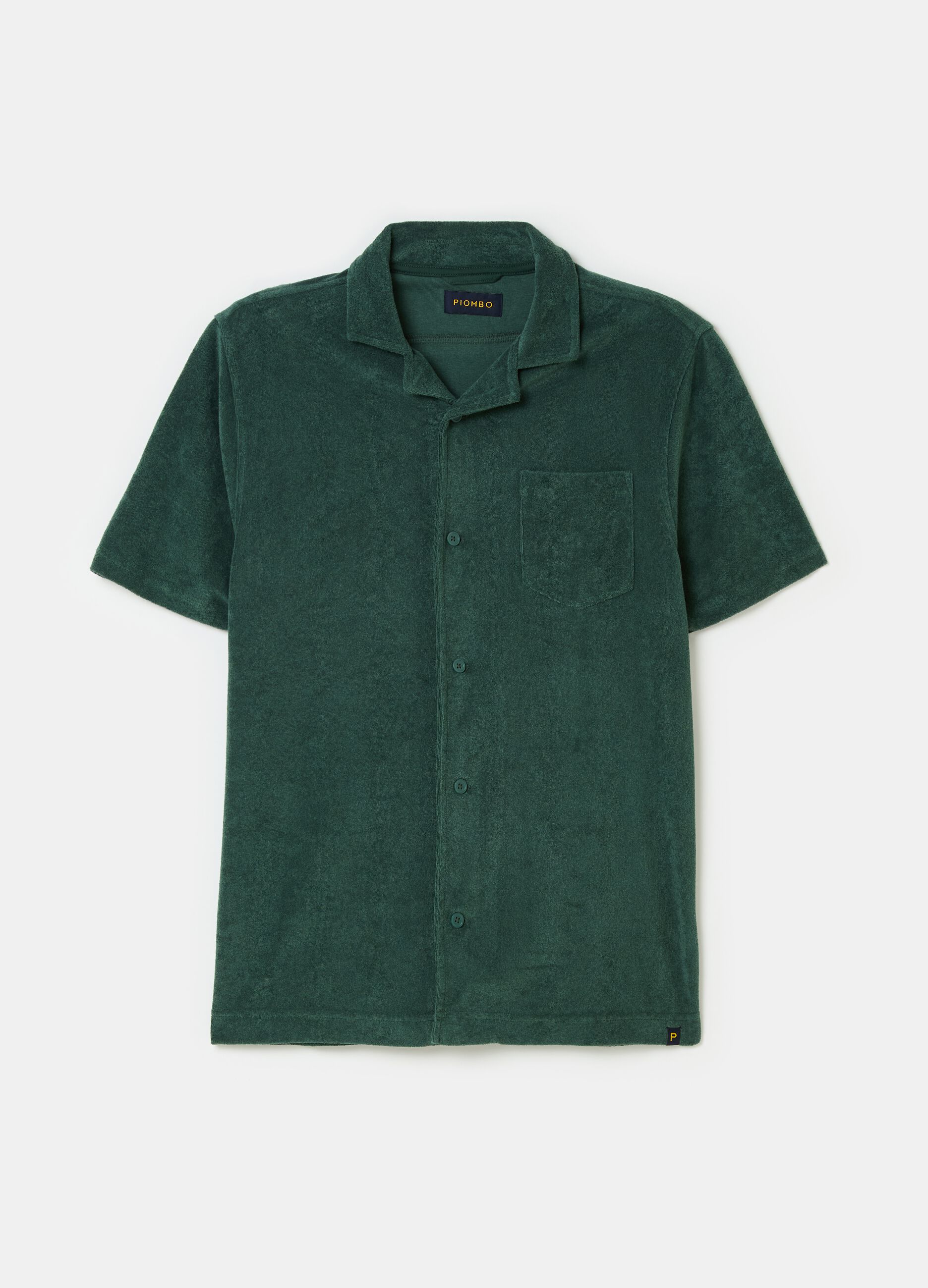 Reverse French terry polo shirt_3