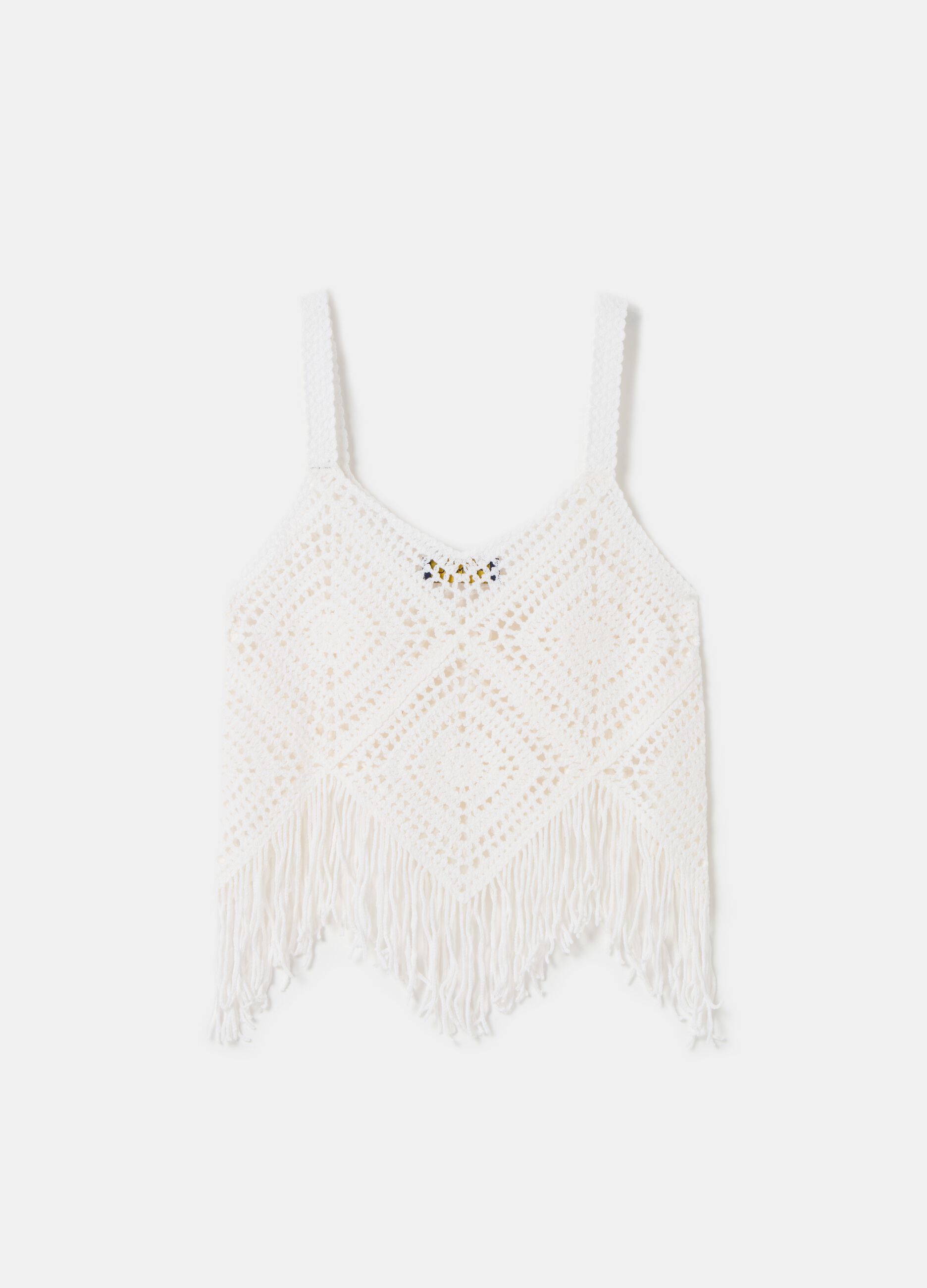 Crochet crop top with fringes_4