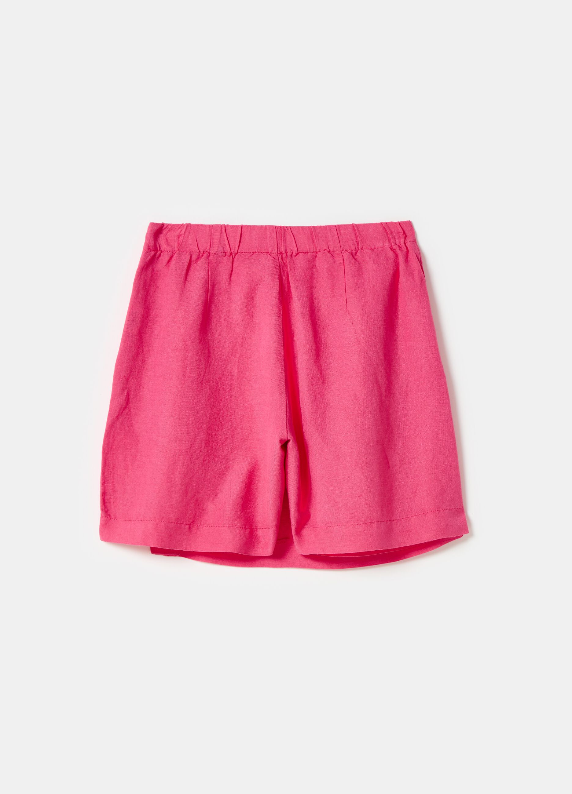 Linen and viscose skort_3