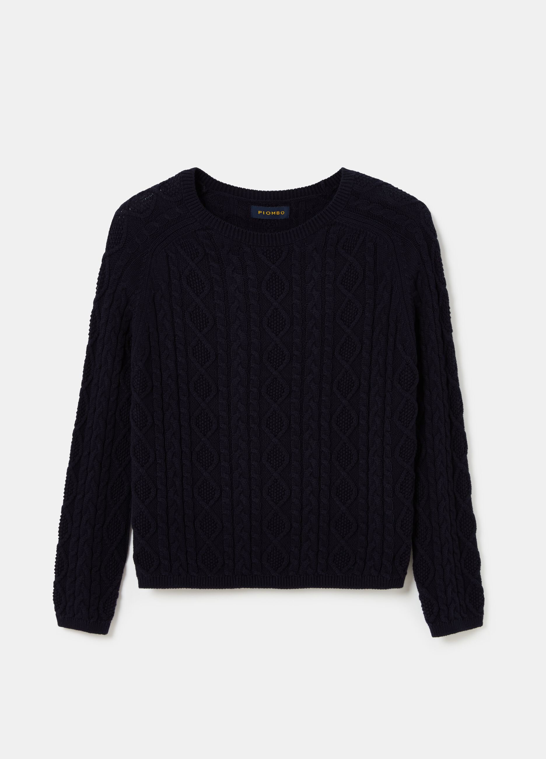 Pullover with woven design_3