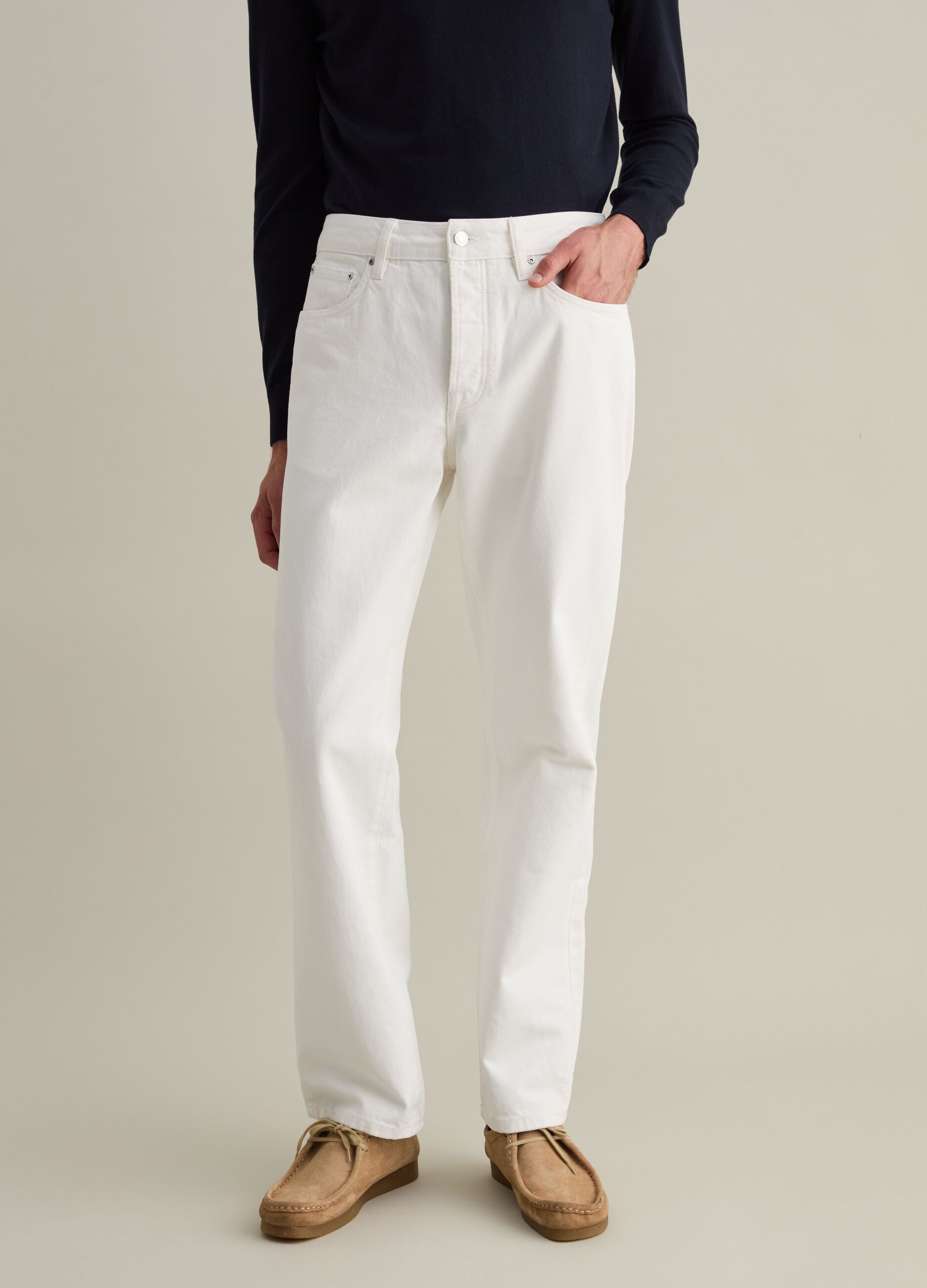 Straight-fit jeans in cotton twill_1