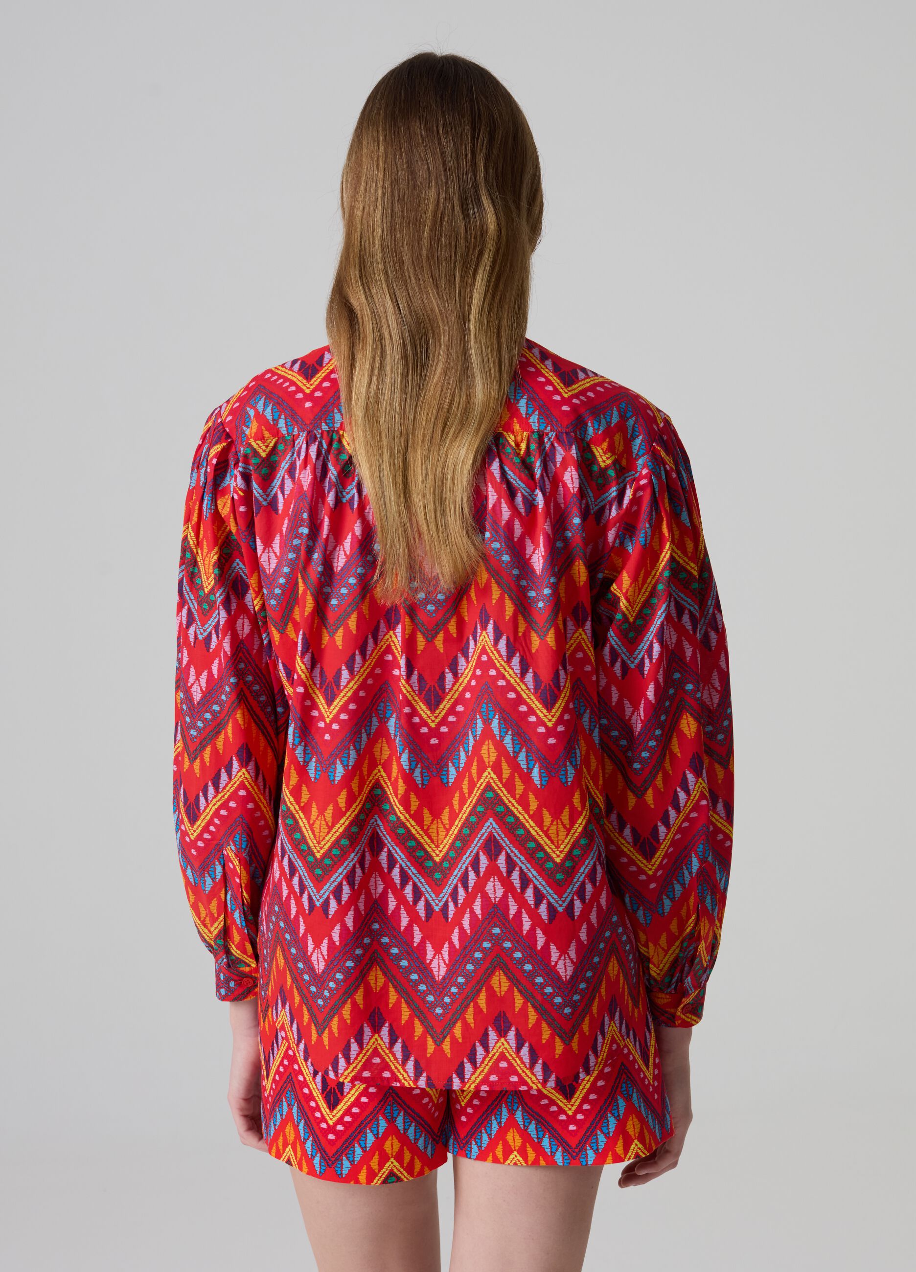 Shirt with multicoloured ethnic pattern_2