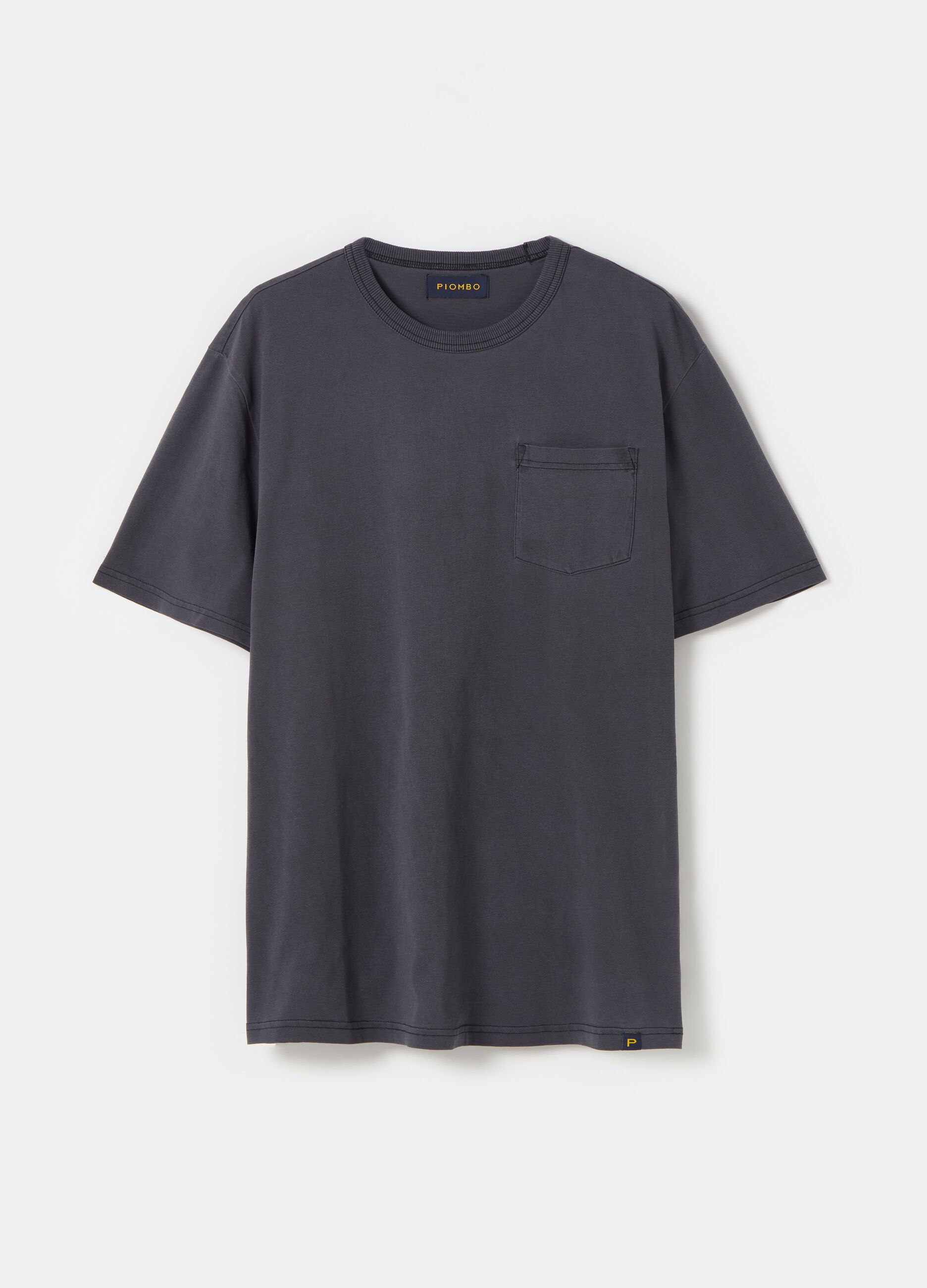T-shirt with round neck and pocket_3