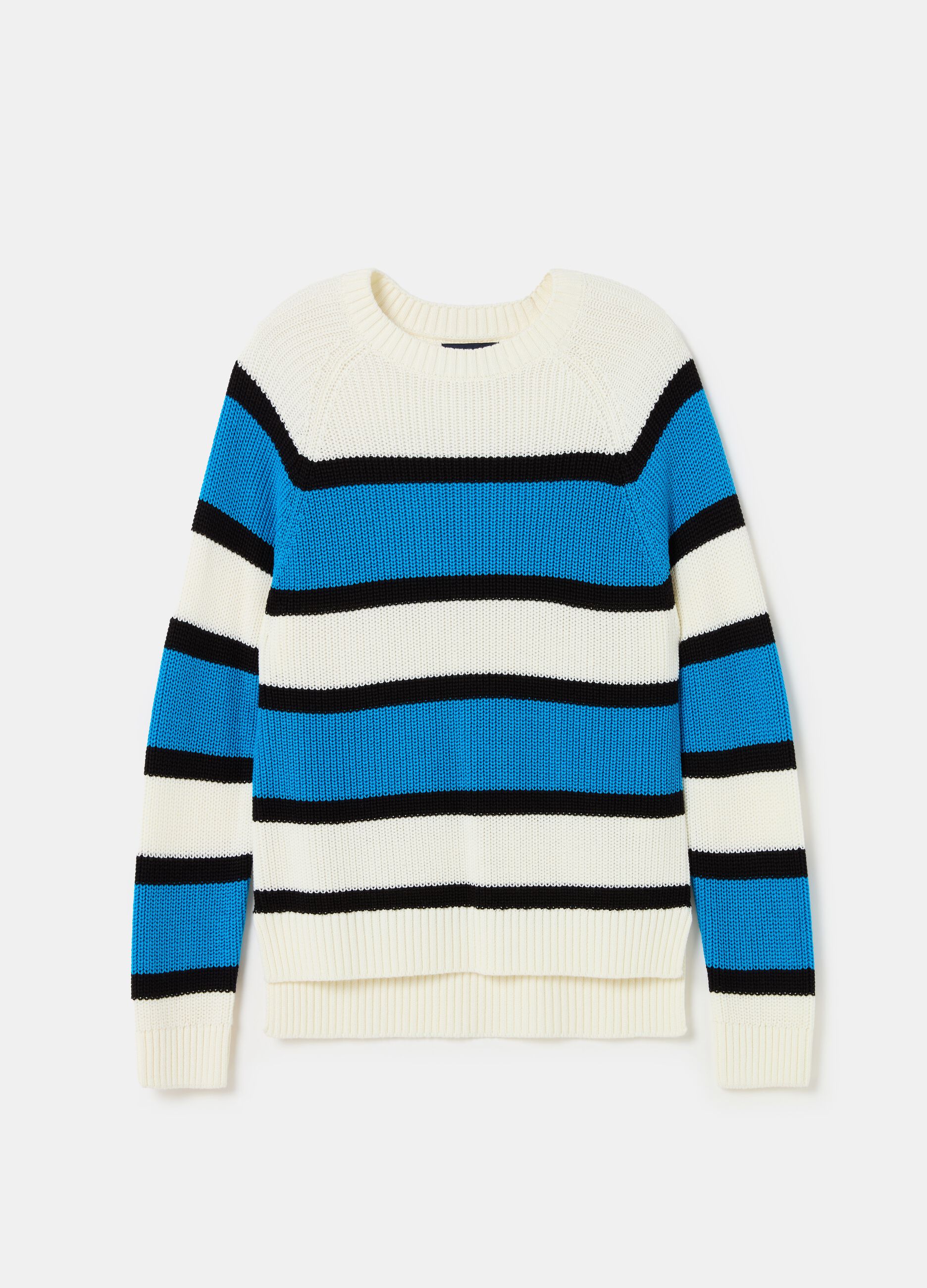 Striped pullover with raglan sleeves_3