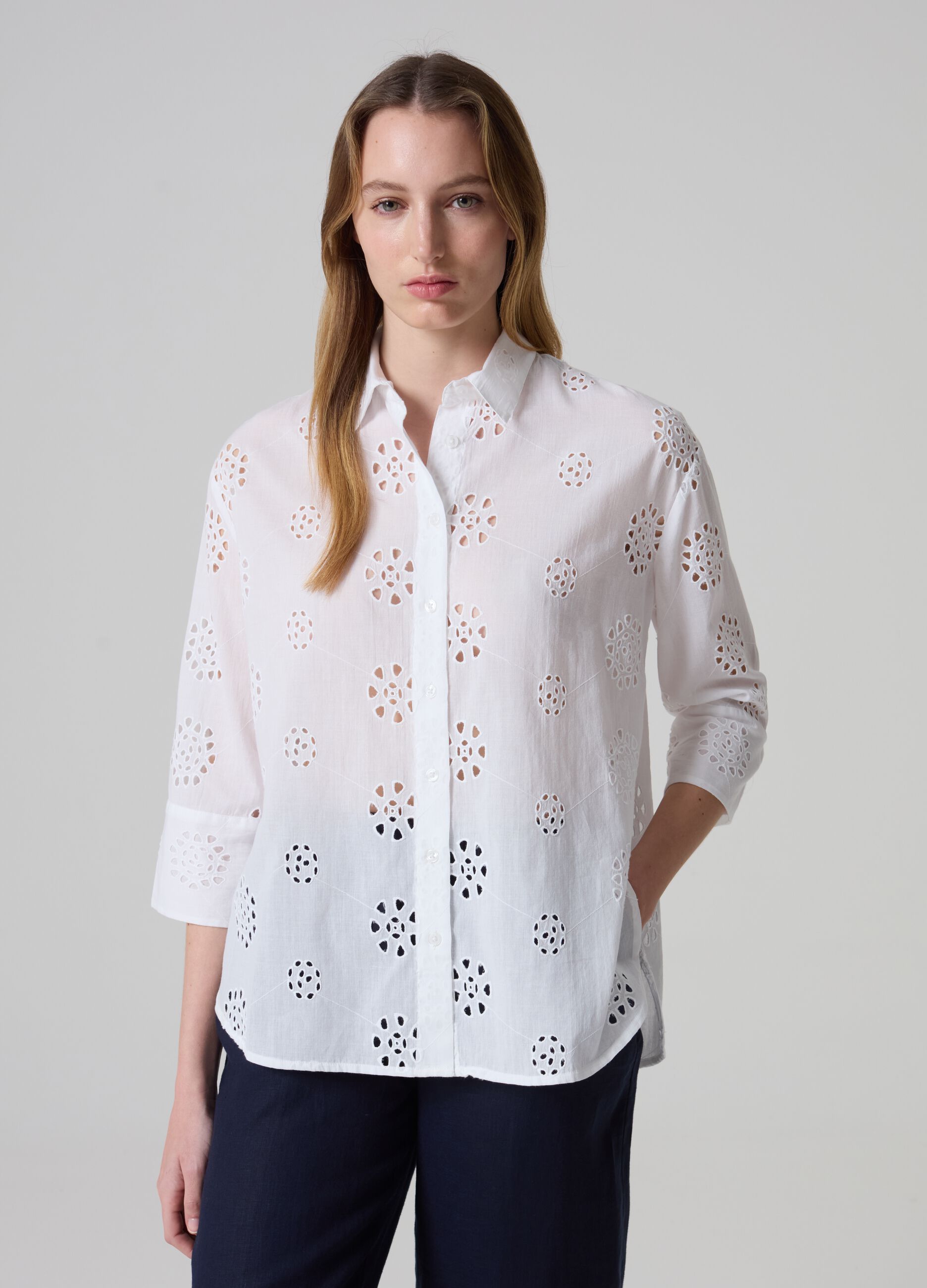 Broderie anglaise shirt