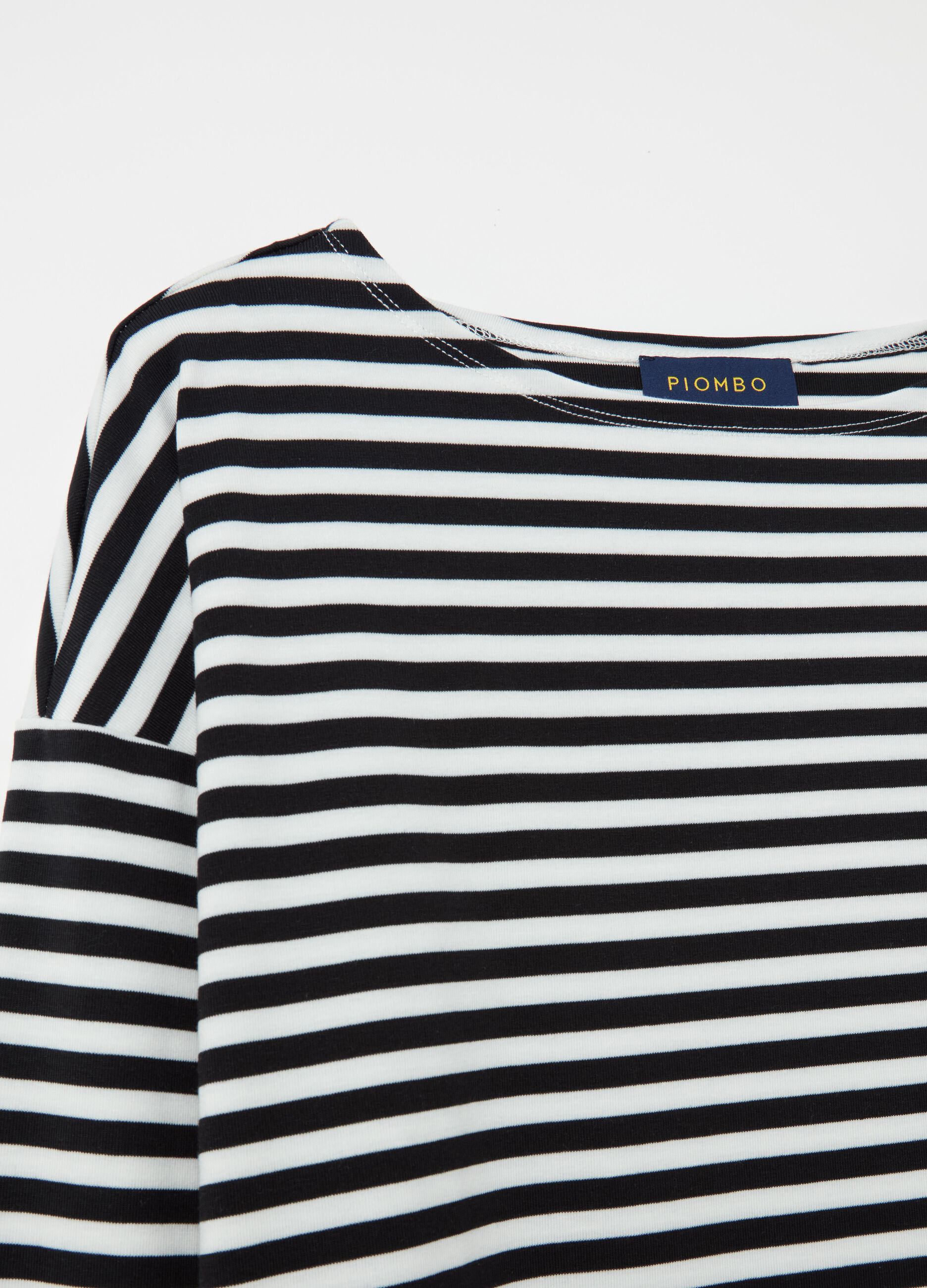 Long-sleeved striped T-shirt_2