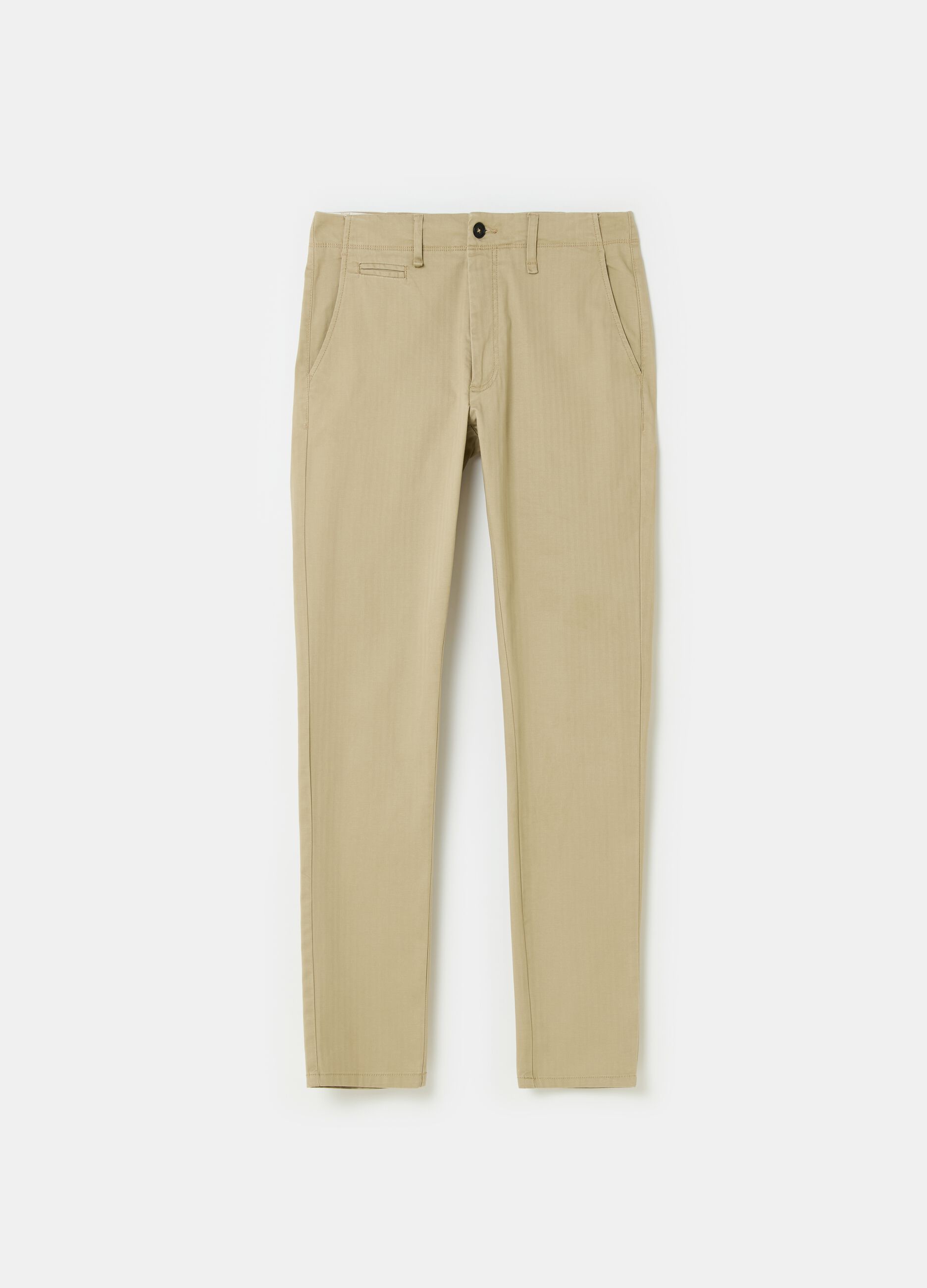 Slim-fit, stretch cotton chinos_3