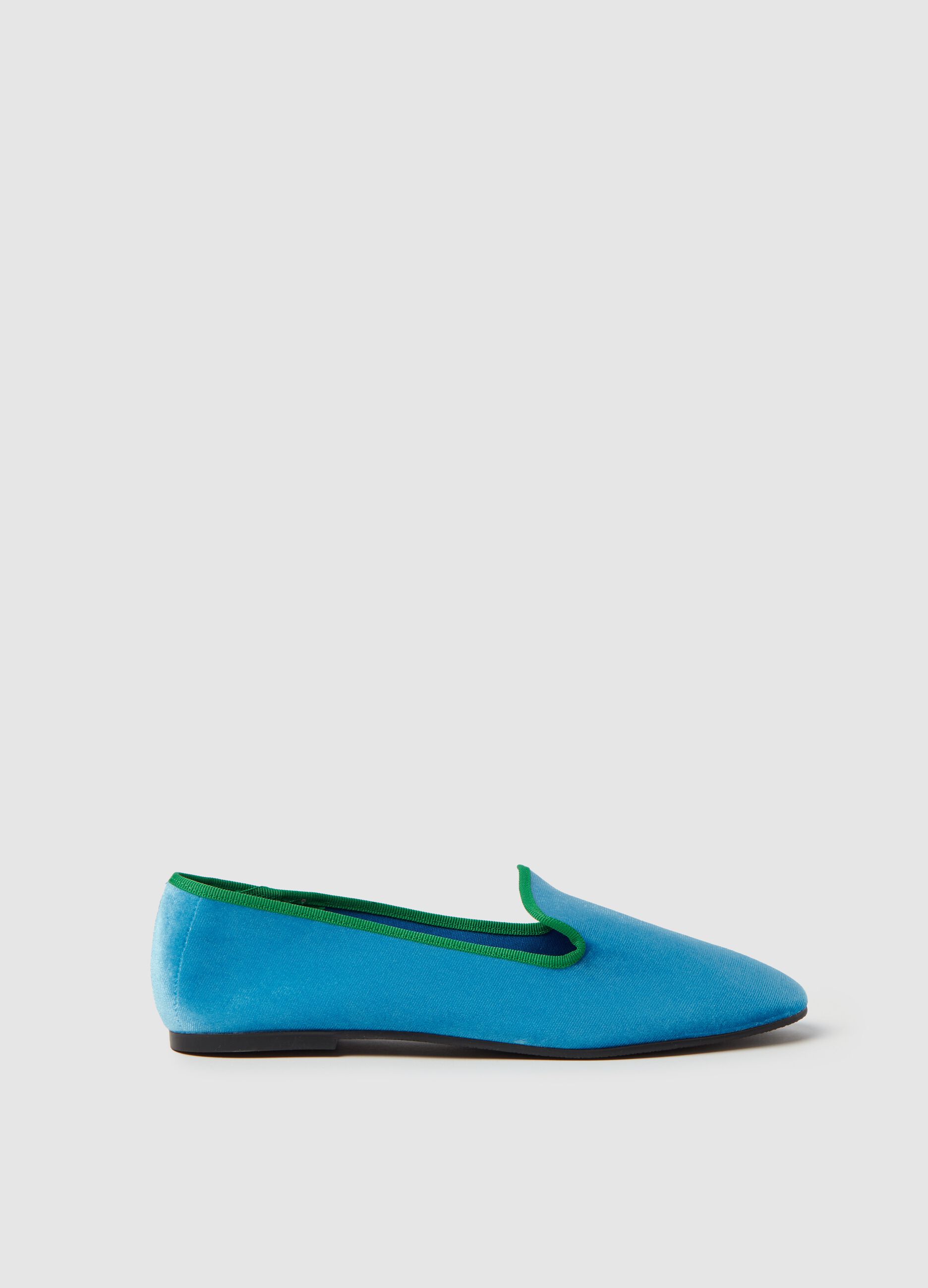 Slipper shoes with contrasting edging_0