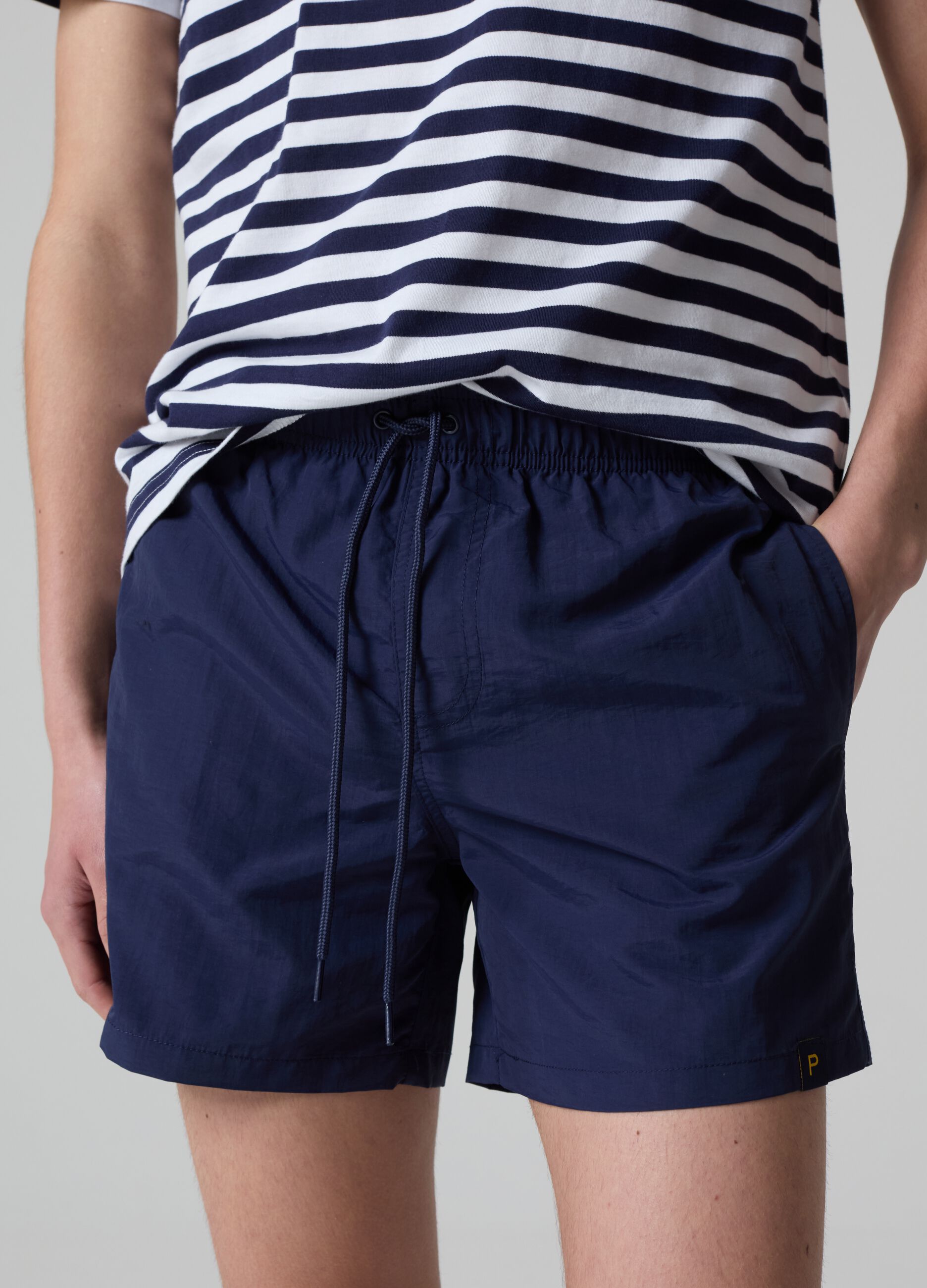 Bermuda swim shorts with drawstring_1