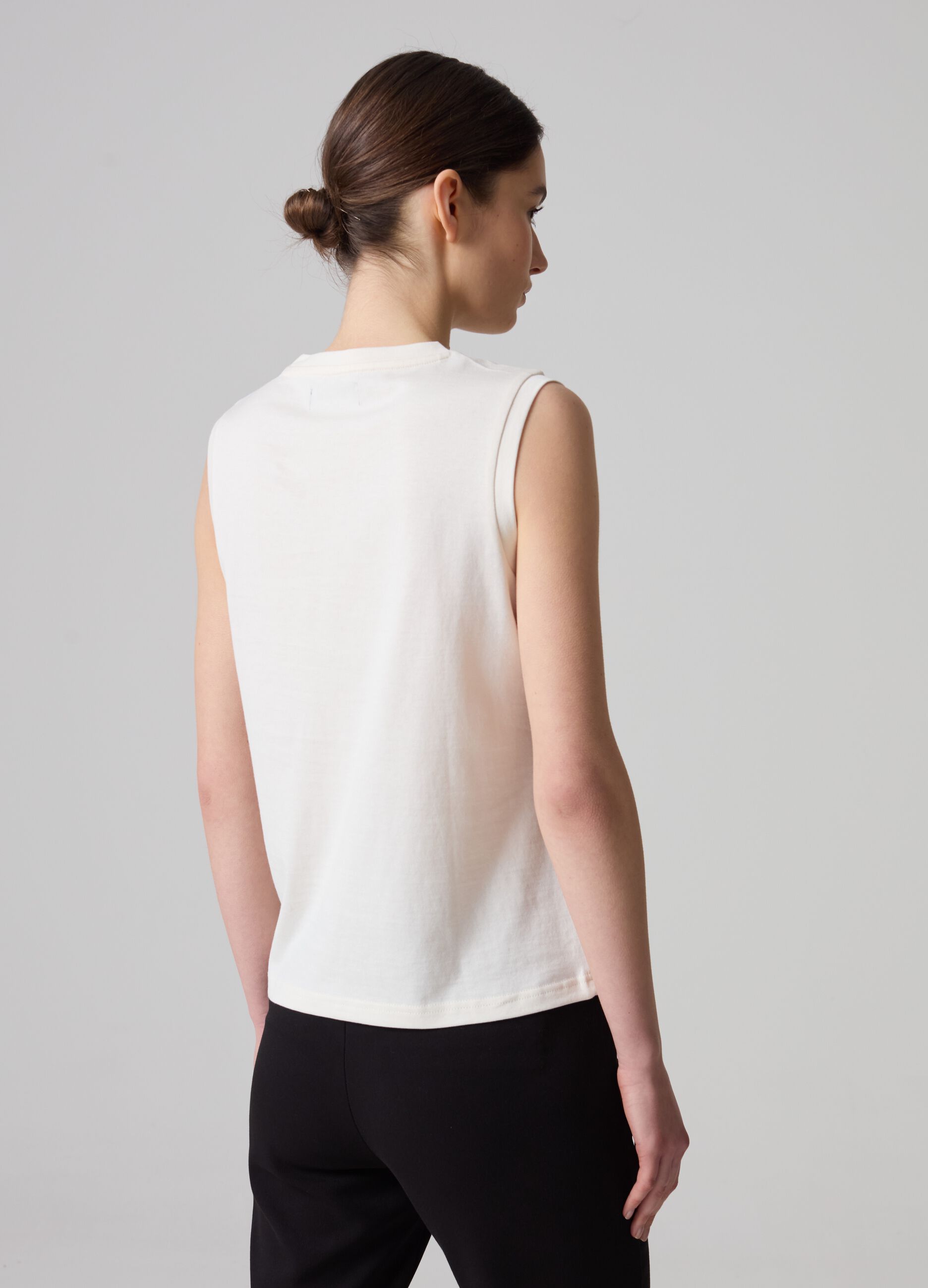 Contemporary sleeveless top