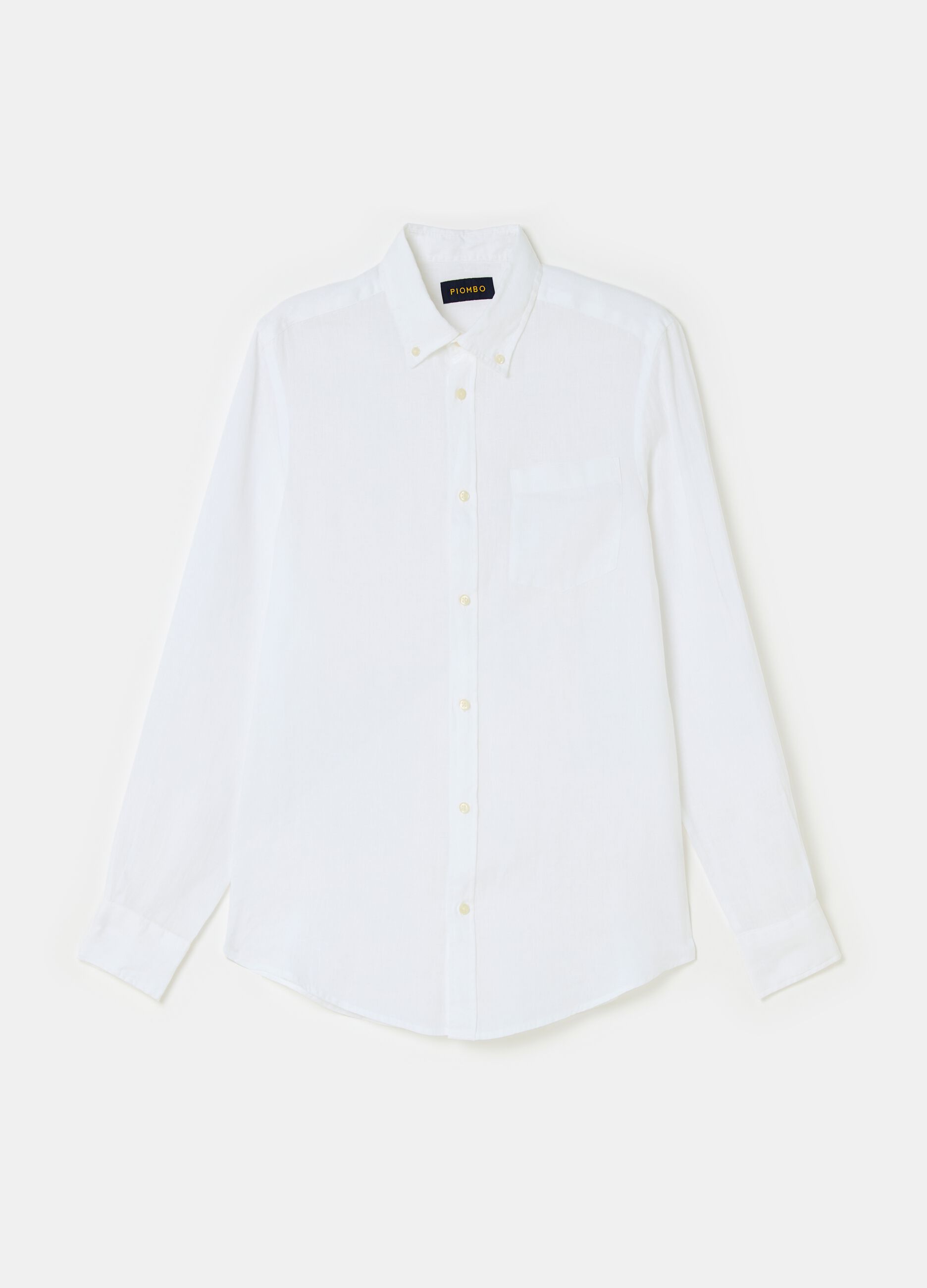 Linen shirt with pocket