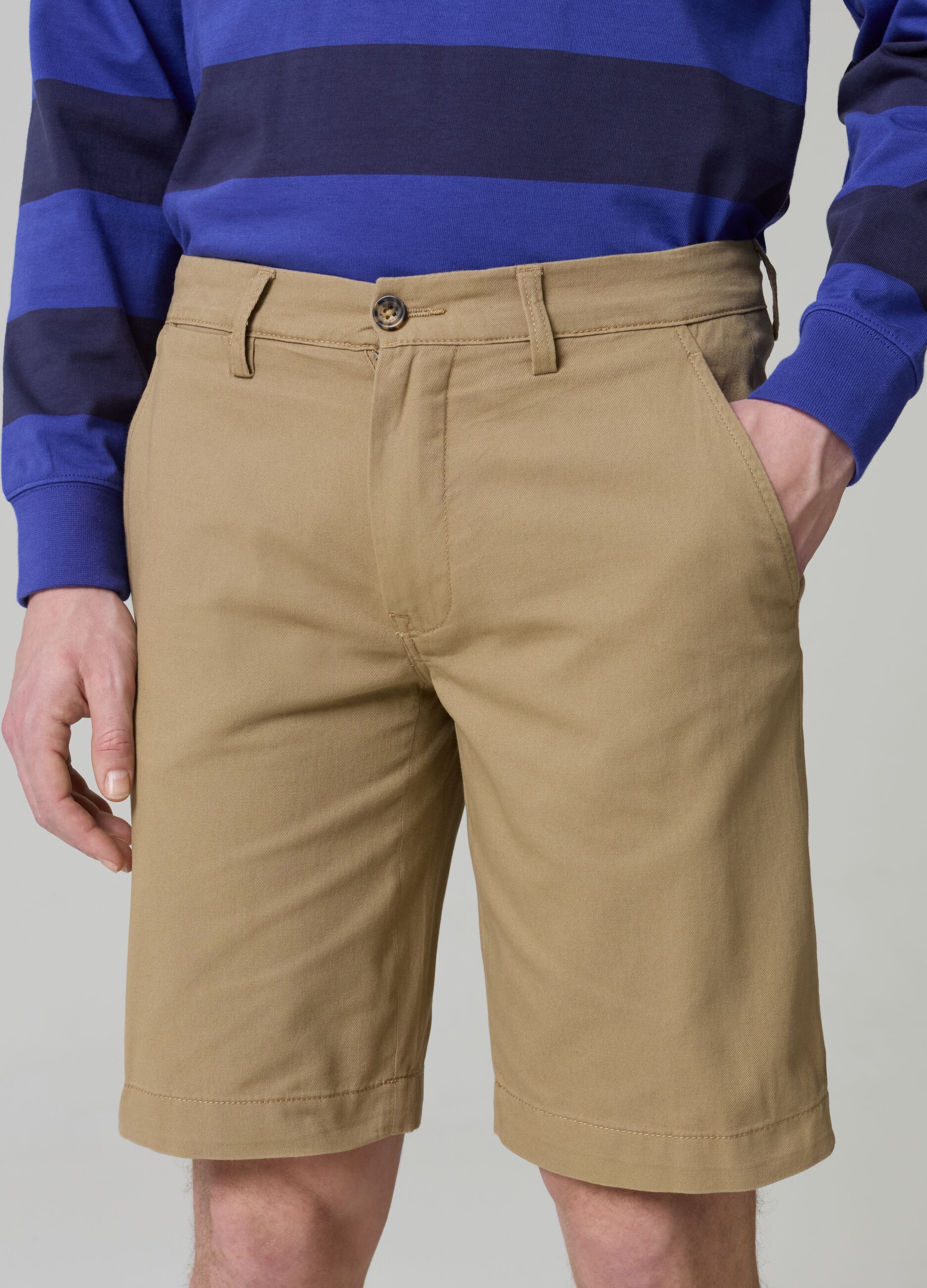 Chino Bermuda shorts in cotton