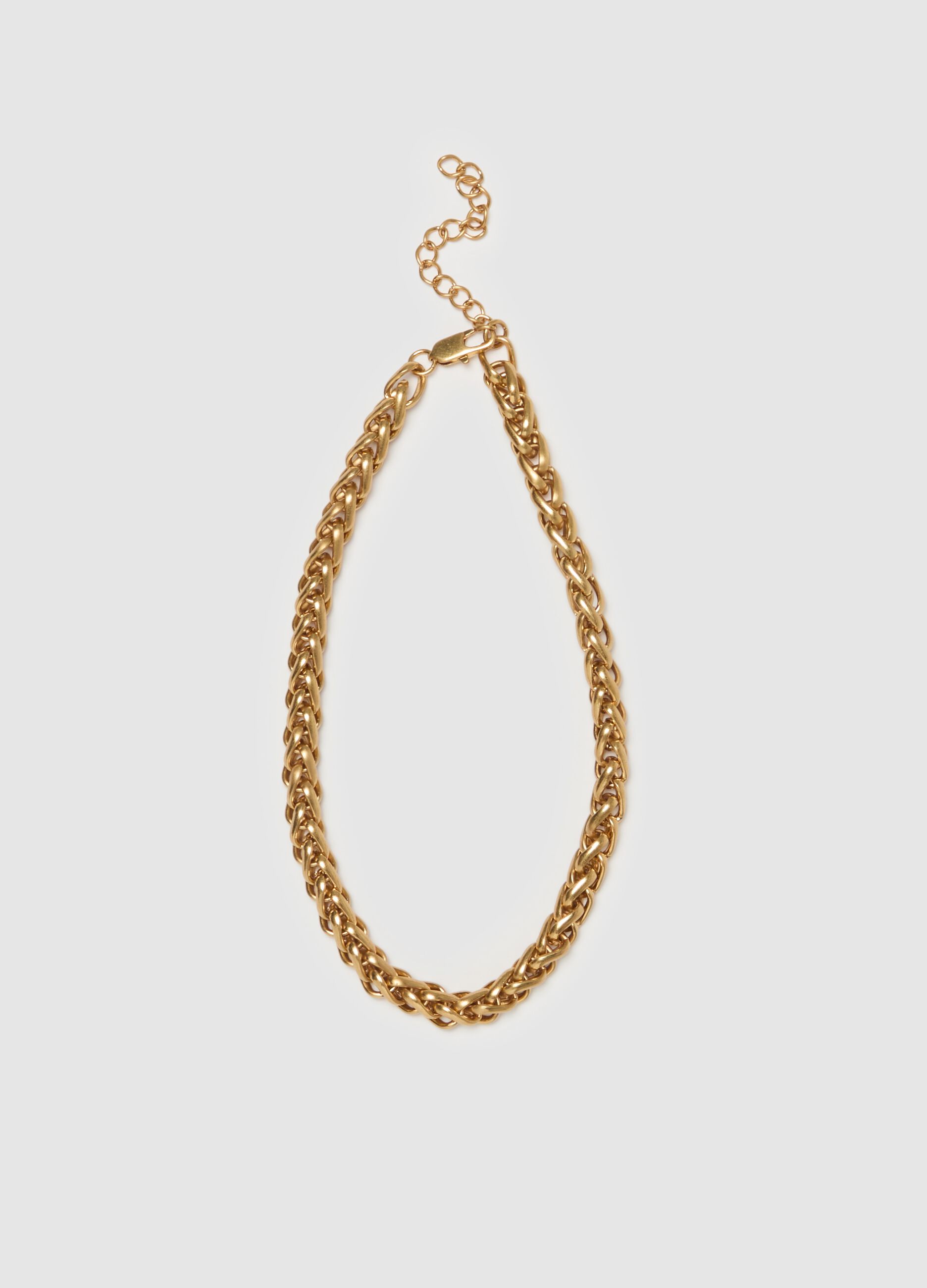 Golden chain necklace_0