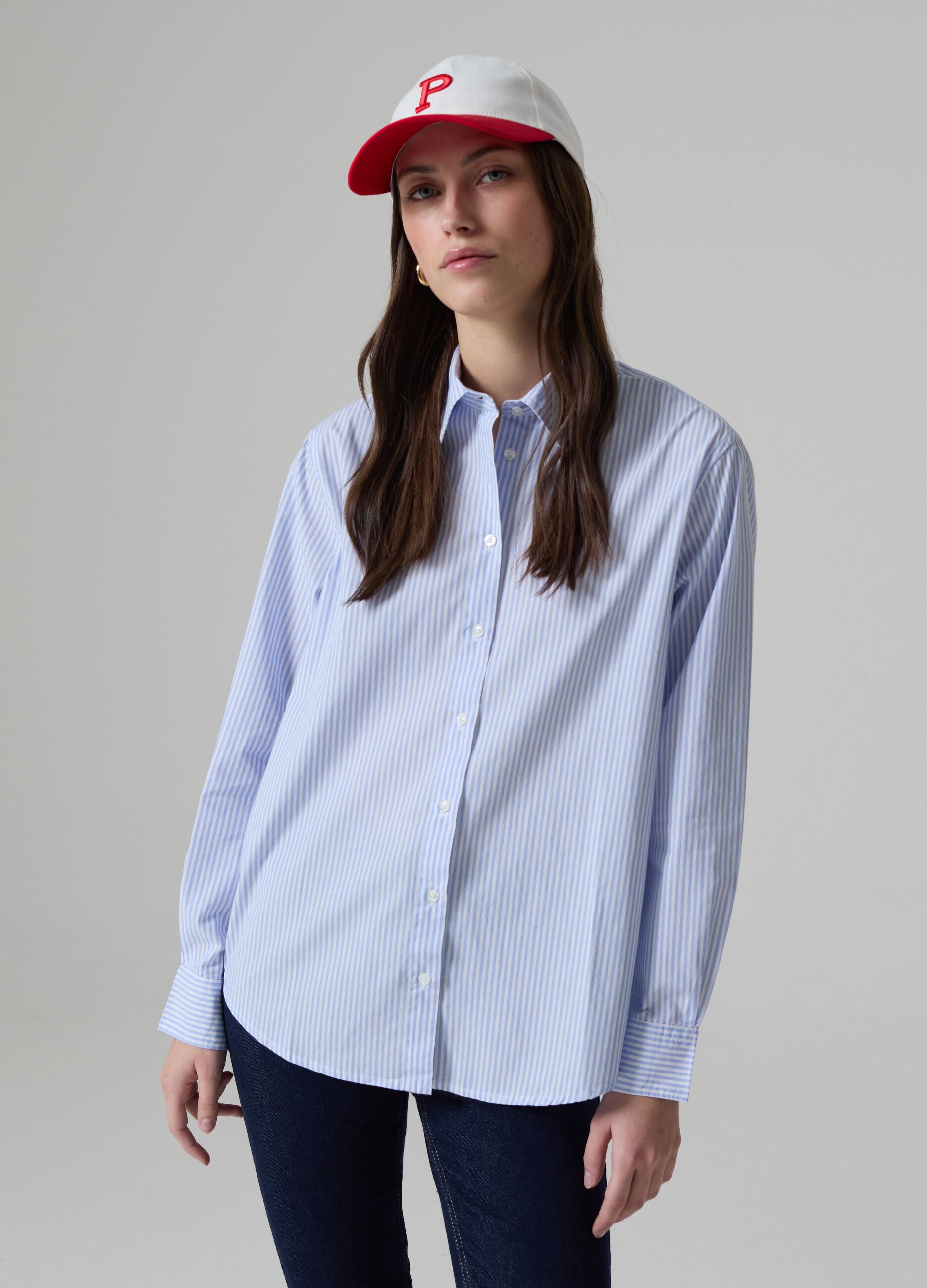 Cotton shirt with regular fit_0