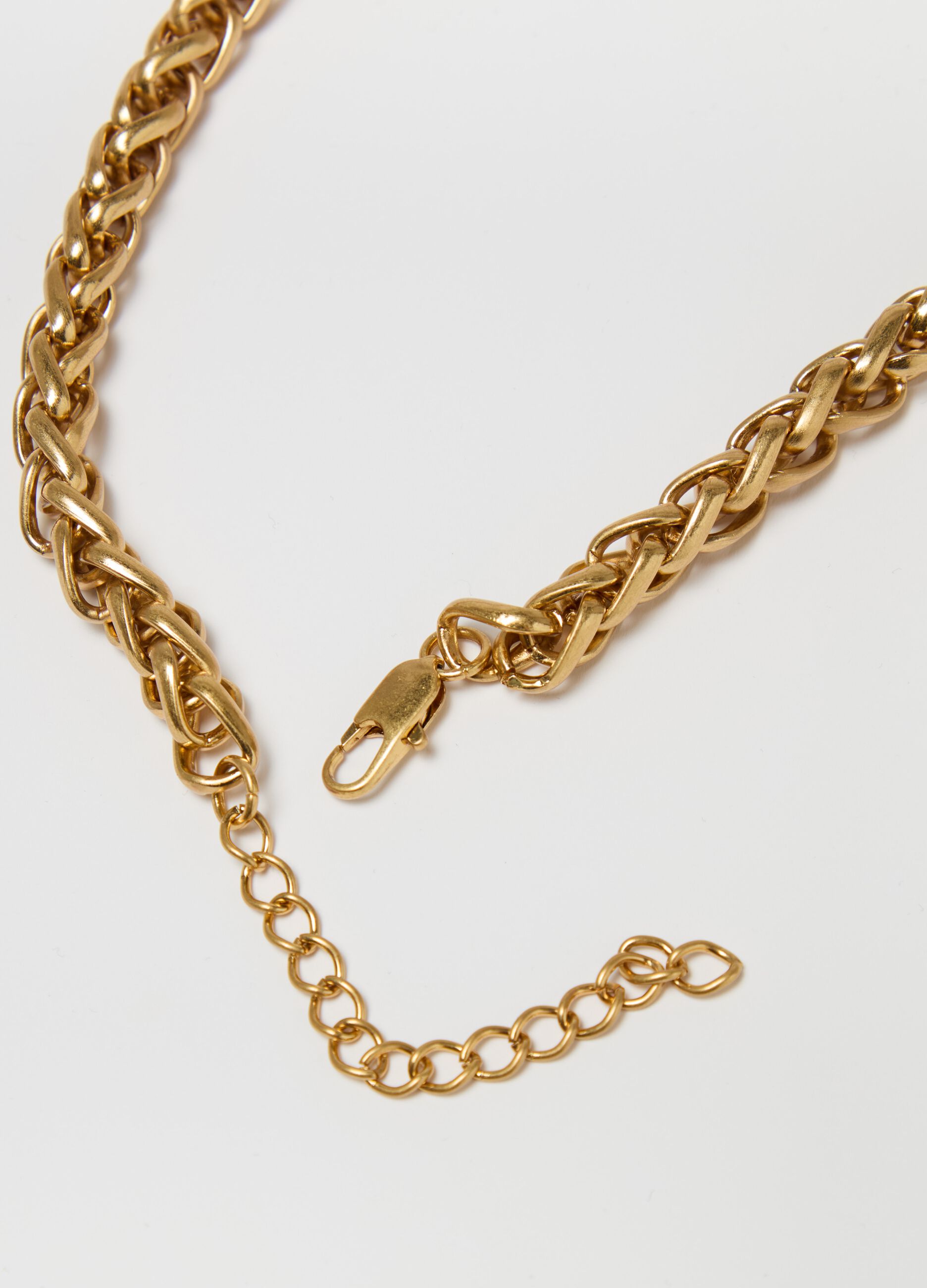 Golden chain necklace_1