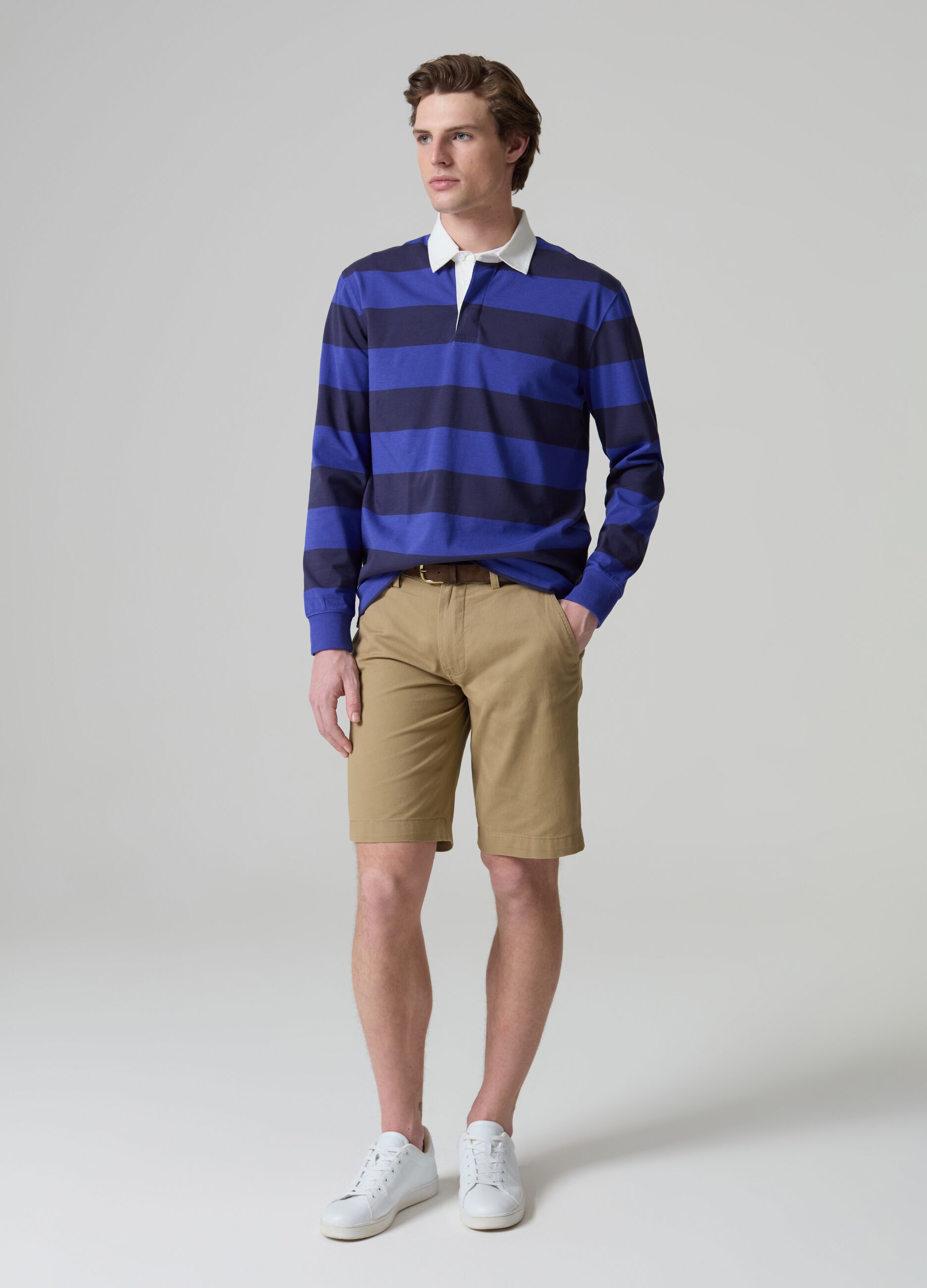 Chino Bermuda shorts in cotton_0