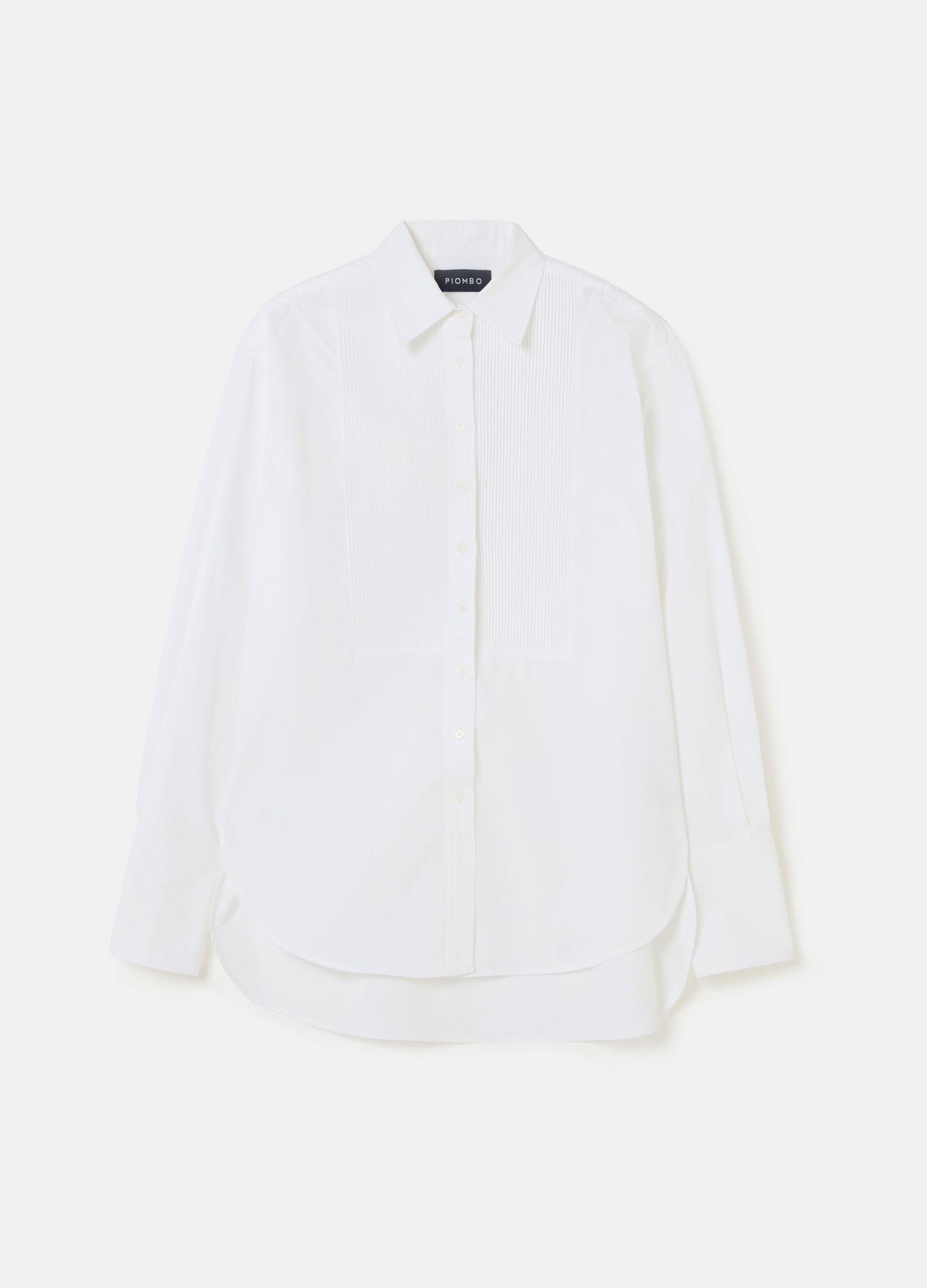 Contemporary shirt with pleated plastron_3
