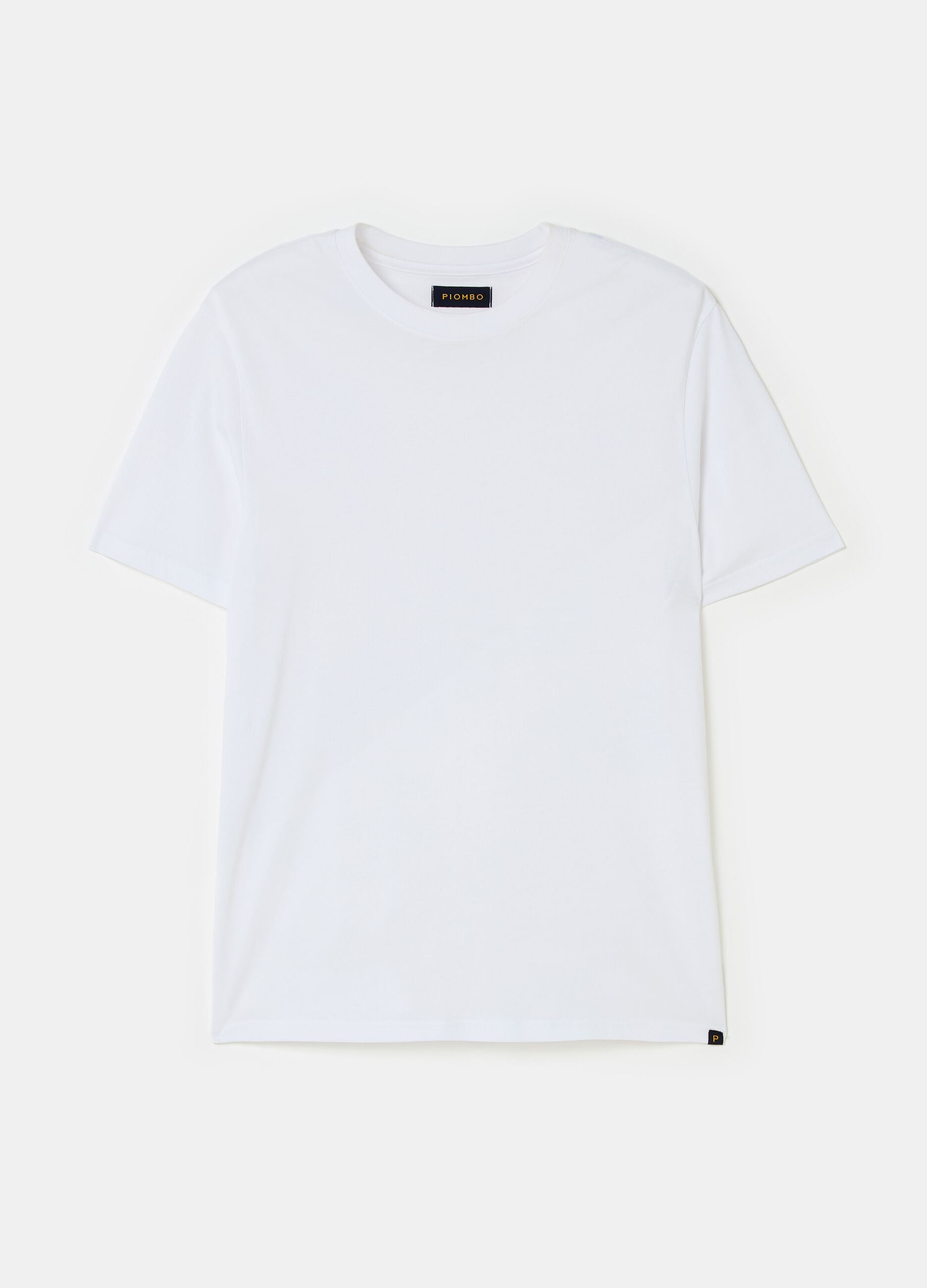 Supima cotton T-shirt with round neck_3