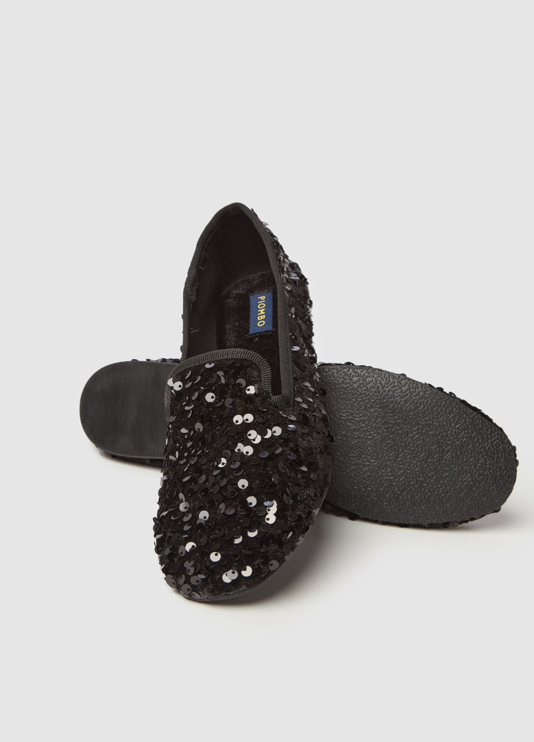 Slipper shoes with sequins_1