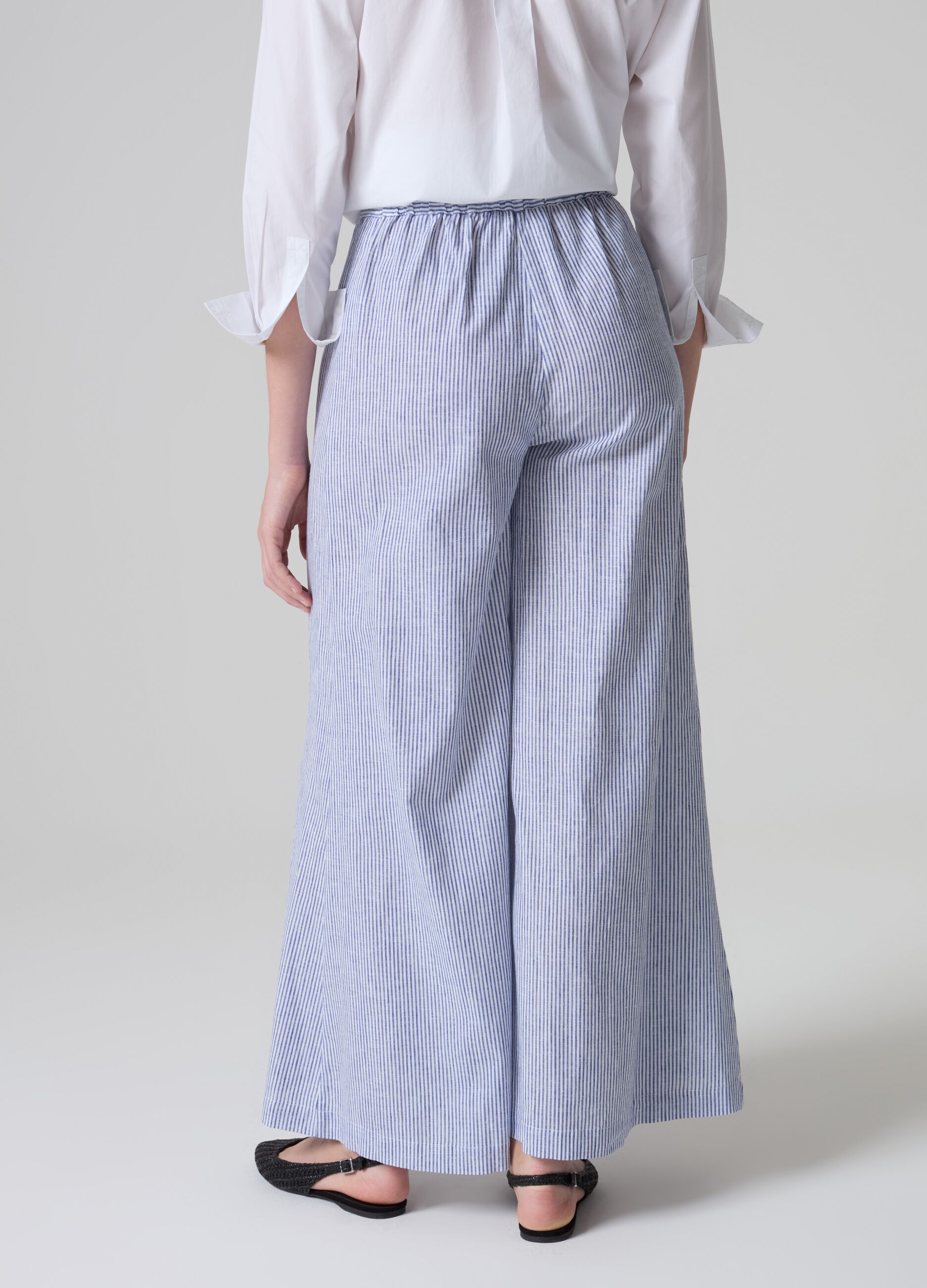 Flare-fit wide-leg trousers_1