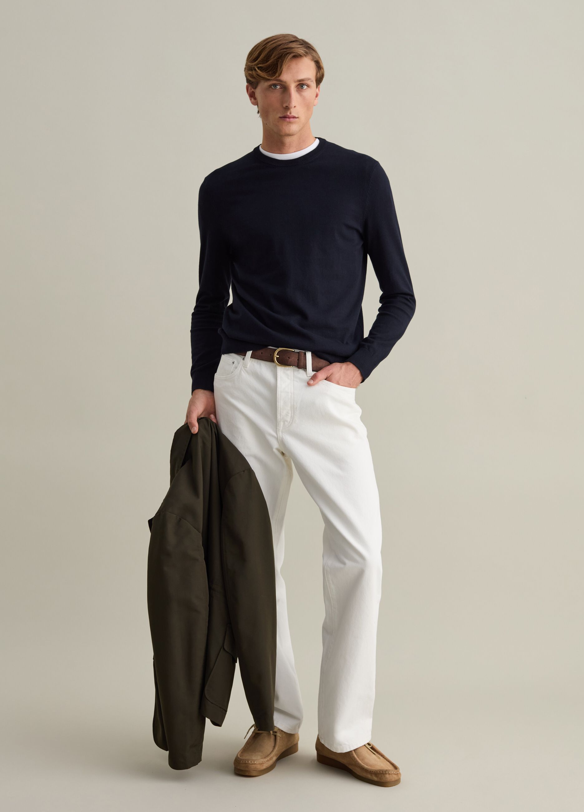 Straight-fit jeans in cotton twill