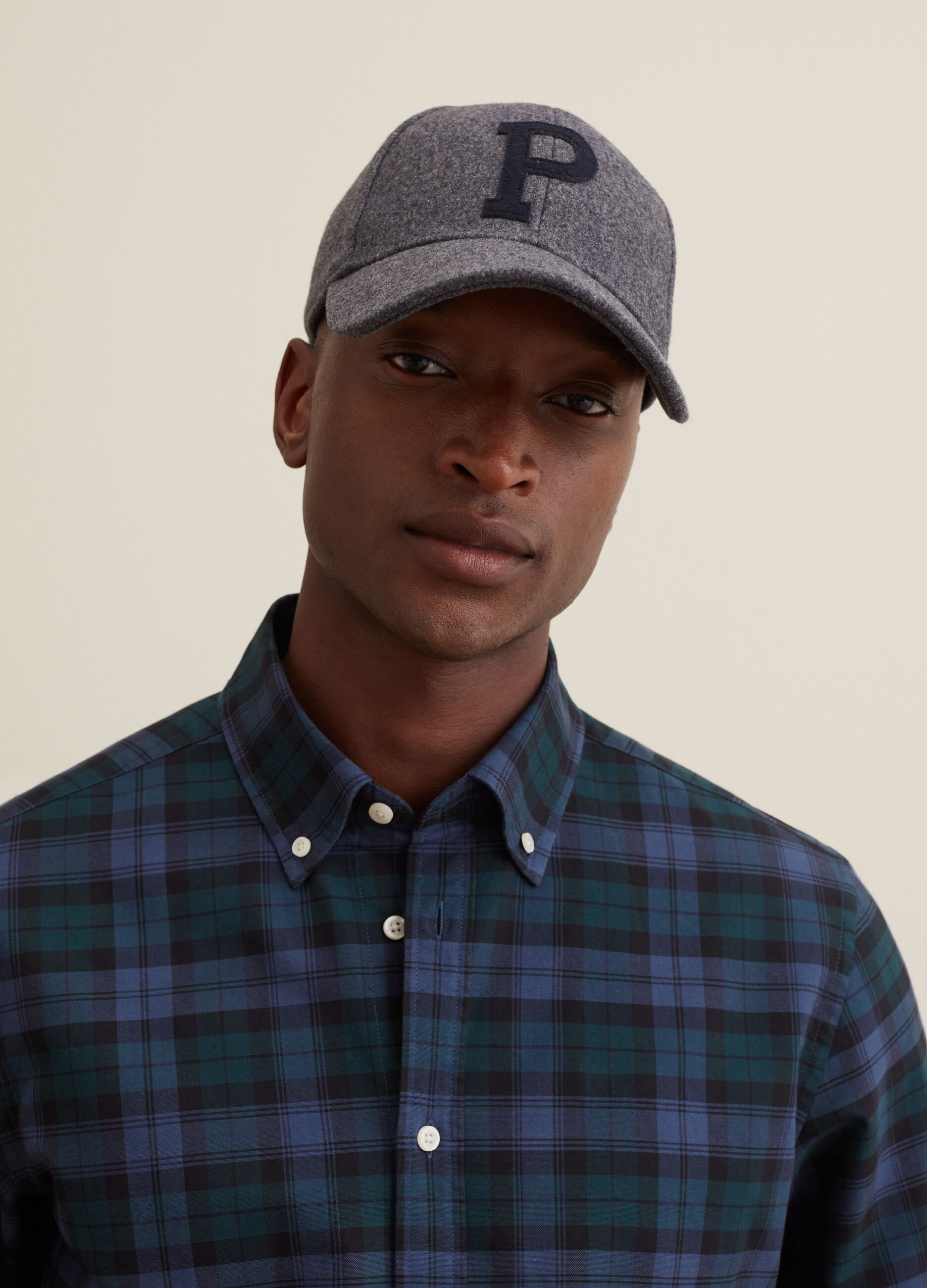 Oxford cotton shirt with check pattern_1