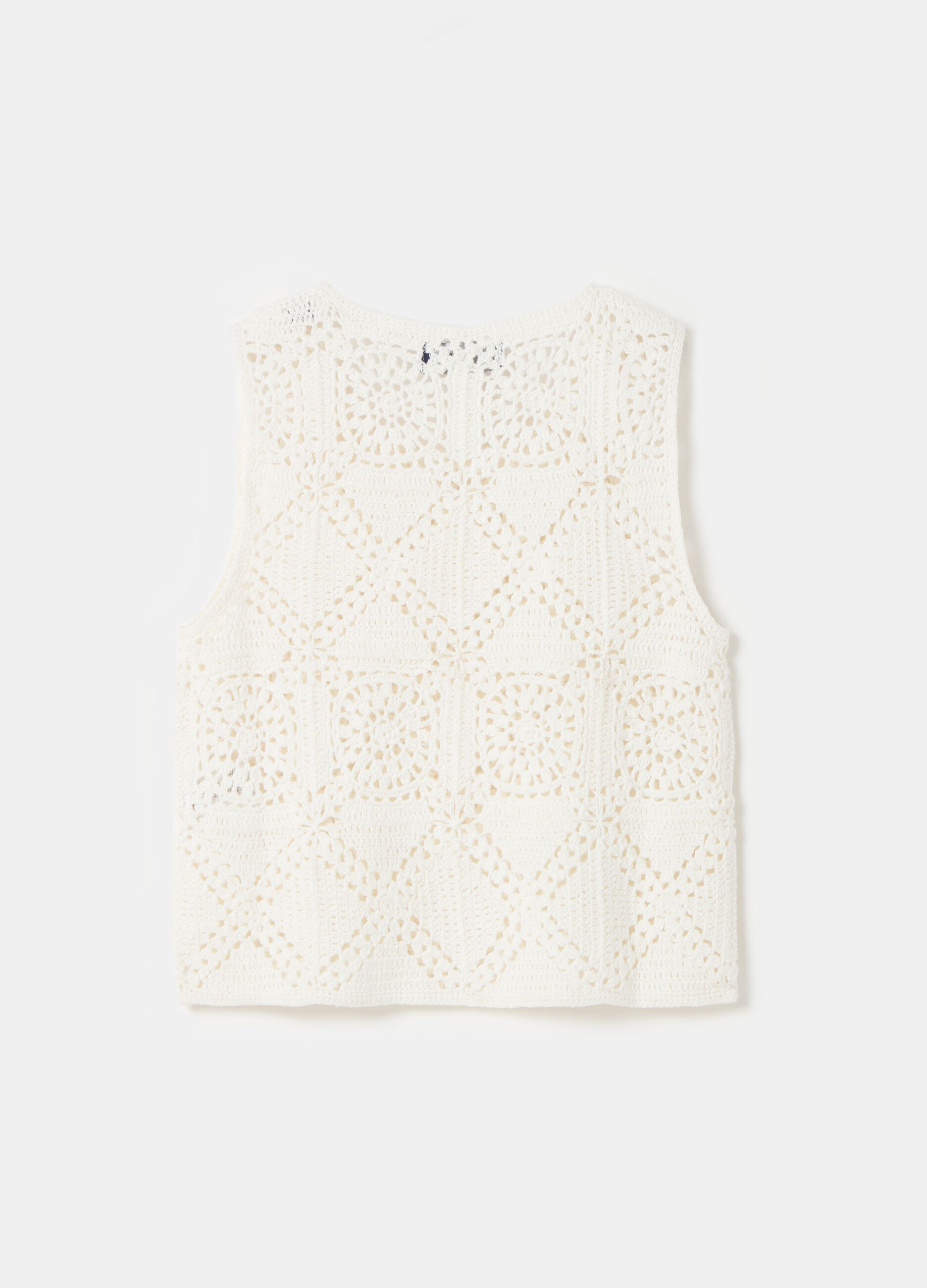 Contemporary crochet tank top