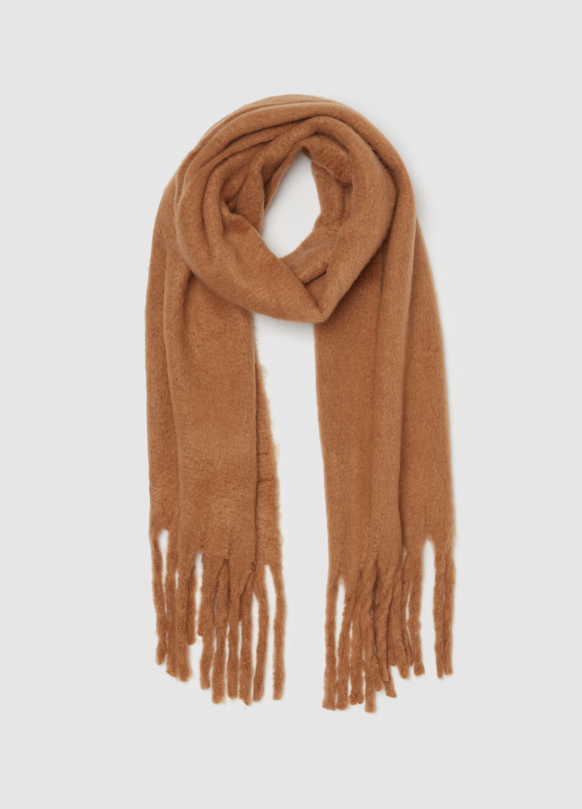 Fringed scarf