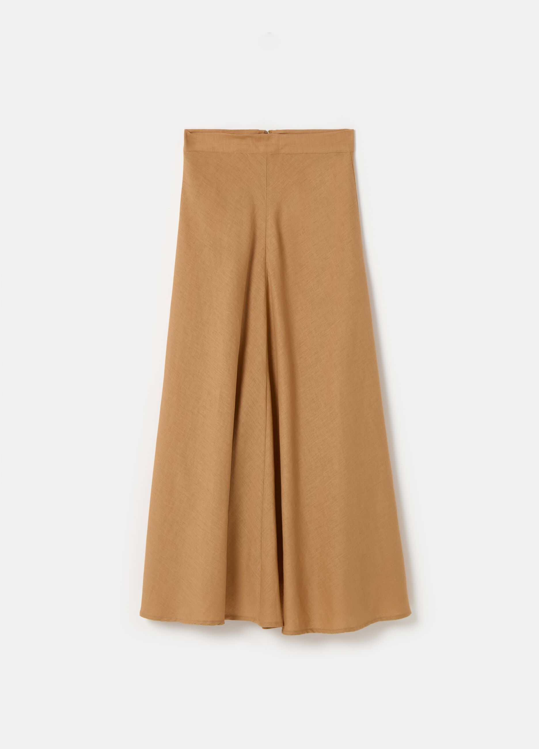 Contemporary long skirt in linen and viscose_3