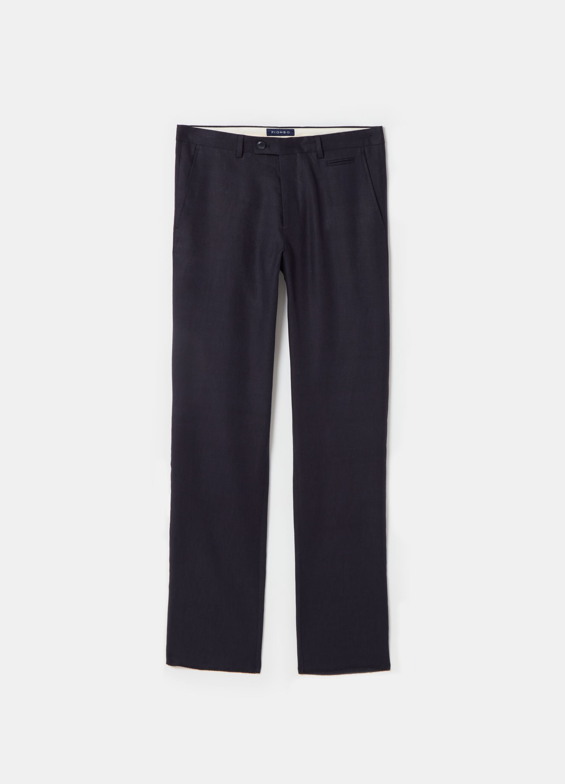 Contemporary chino trousers in linen_3