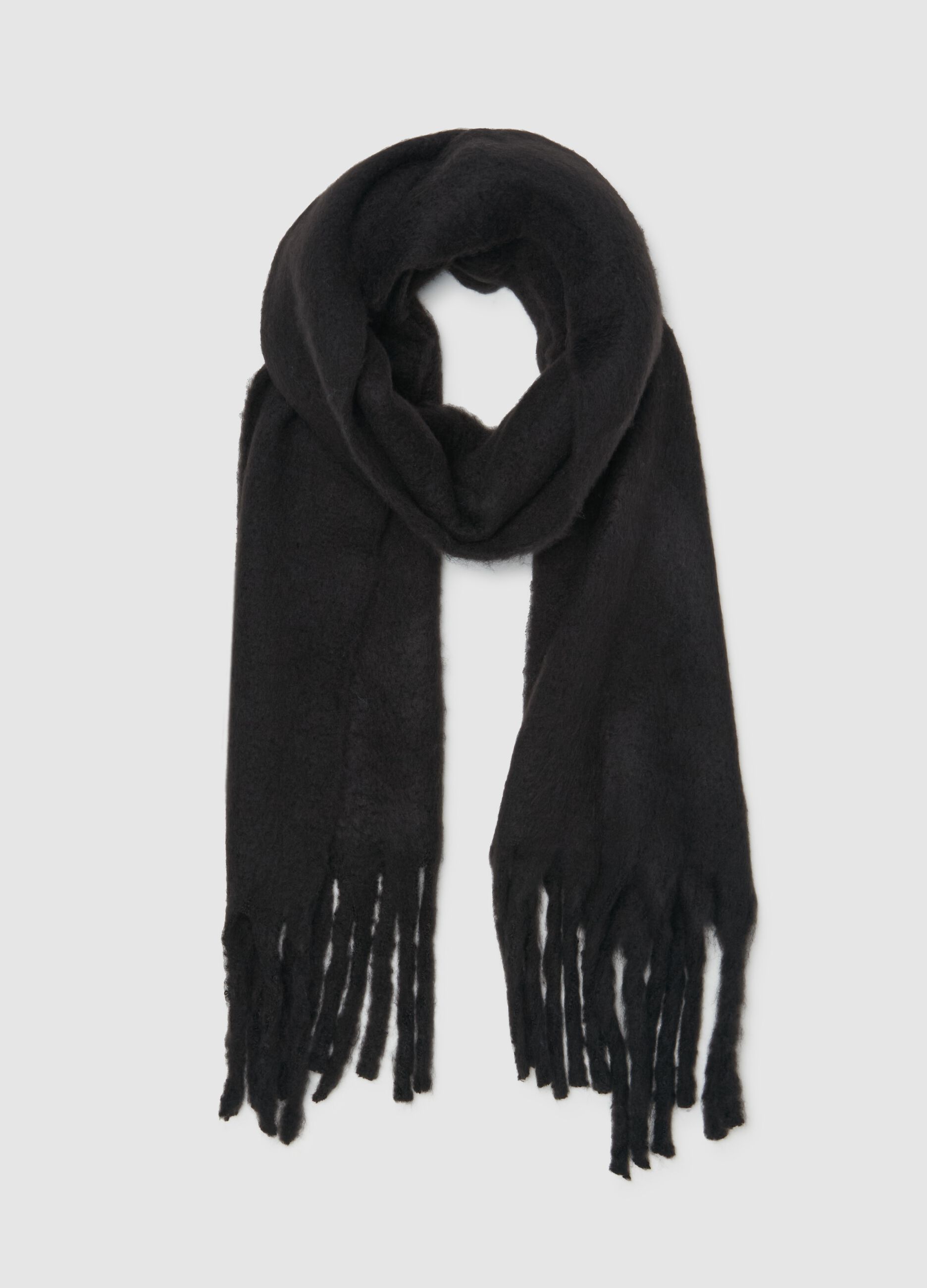 Fringed scarf