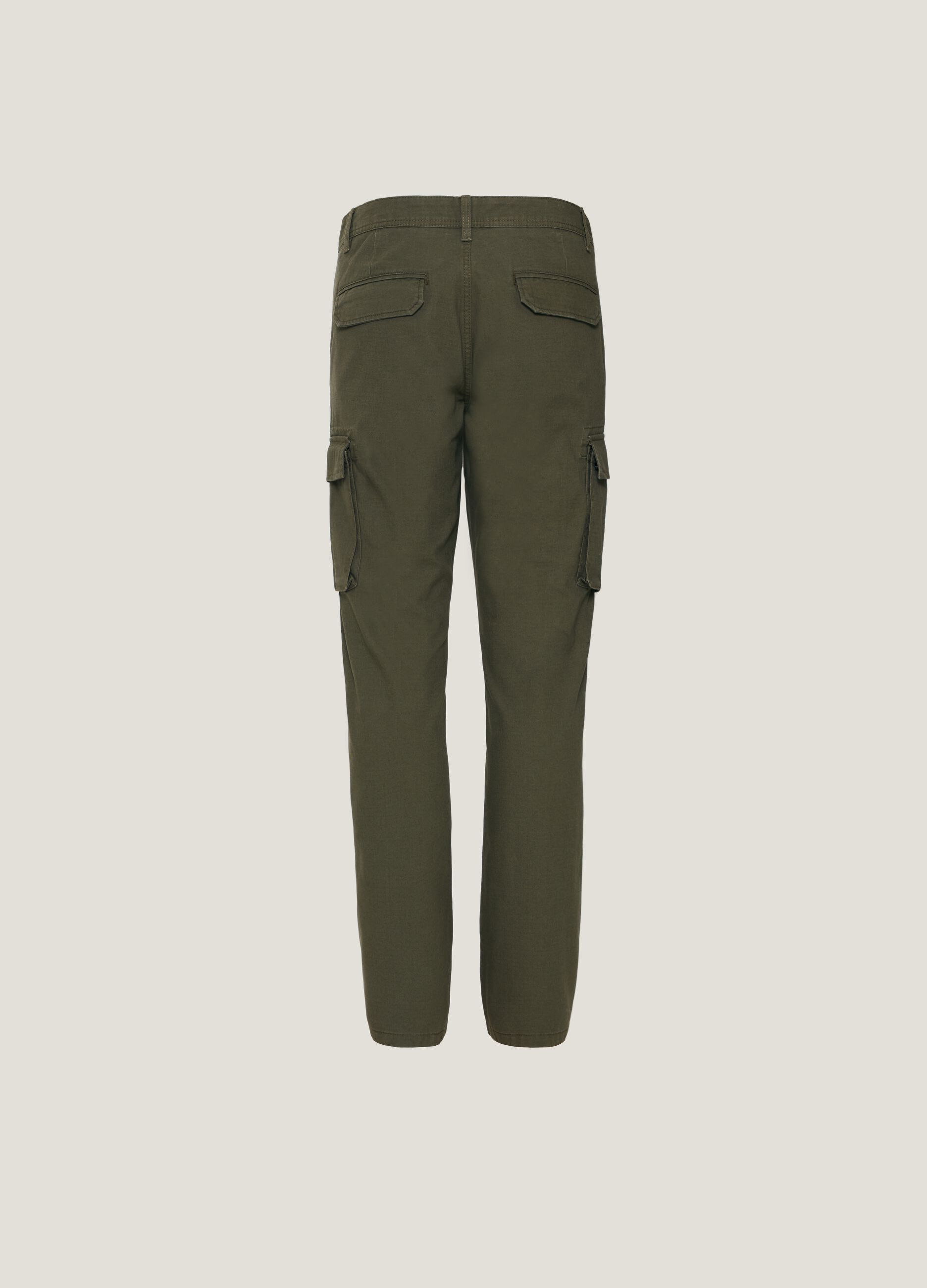 Straight-Leg Cotton-Ripstop Cargo Trousers