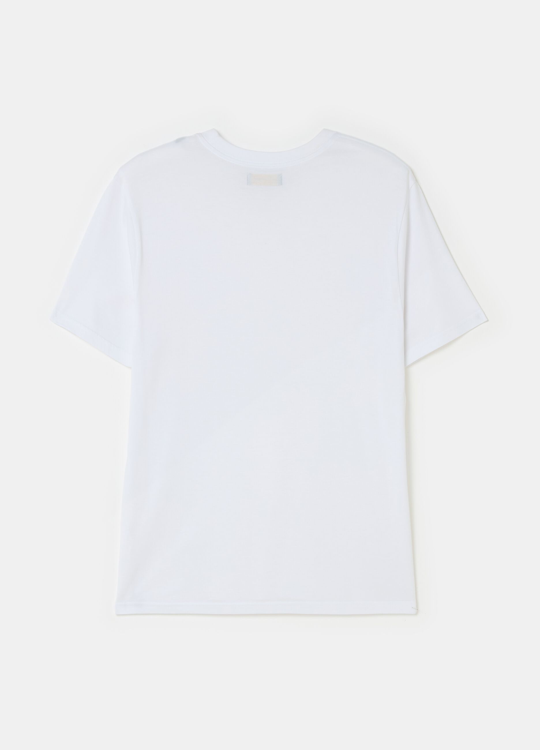 Supima cotton T-shirt with round neck_4