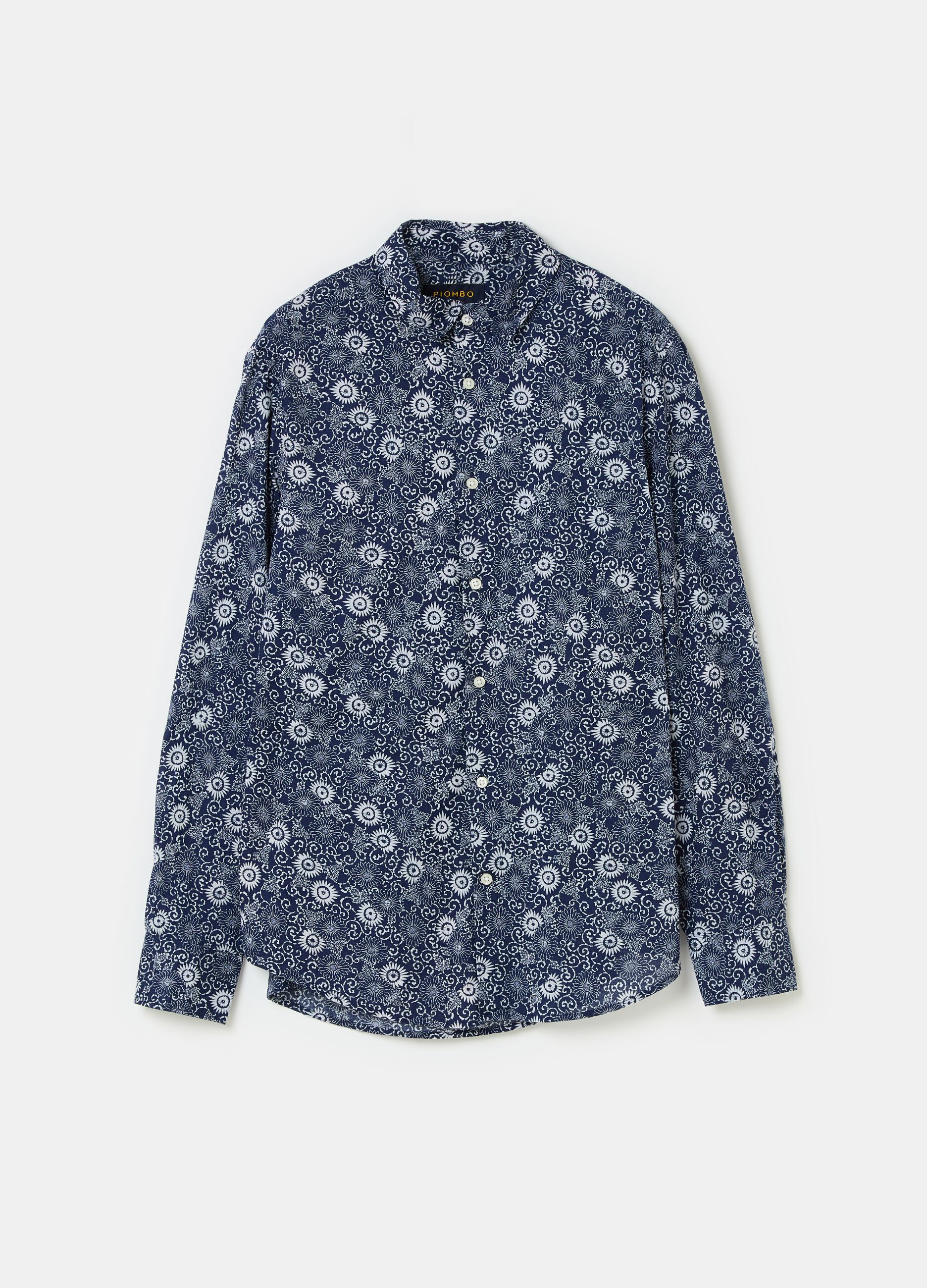 Floral pattern shirt in cotton_3