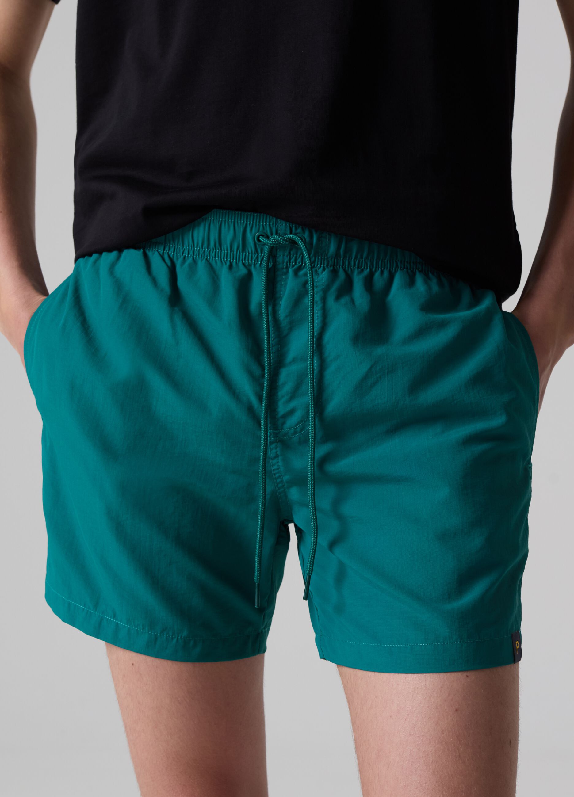 Bermuda swim shorts with drawstring_1