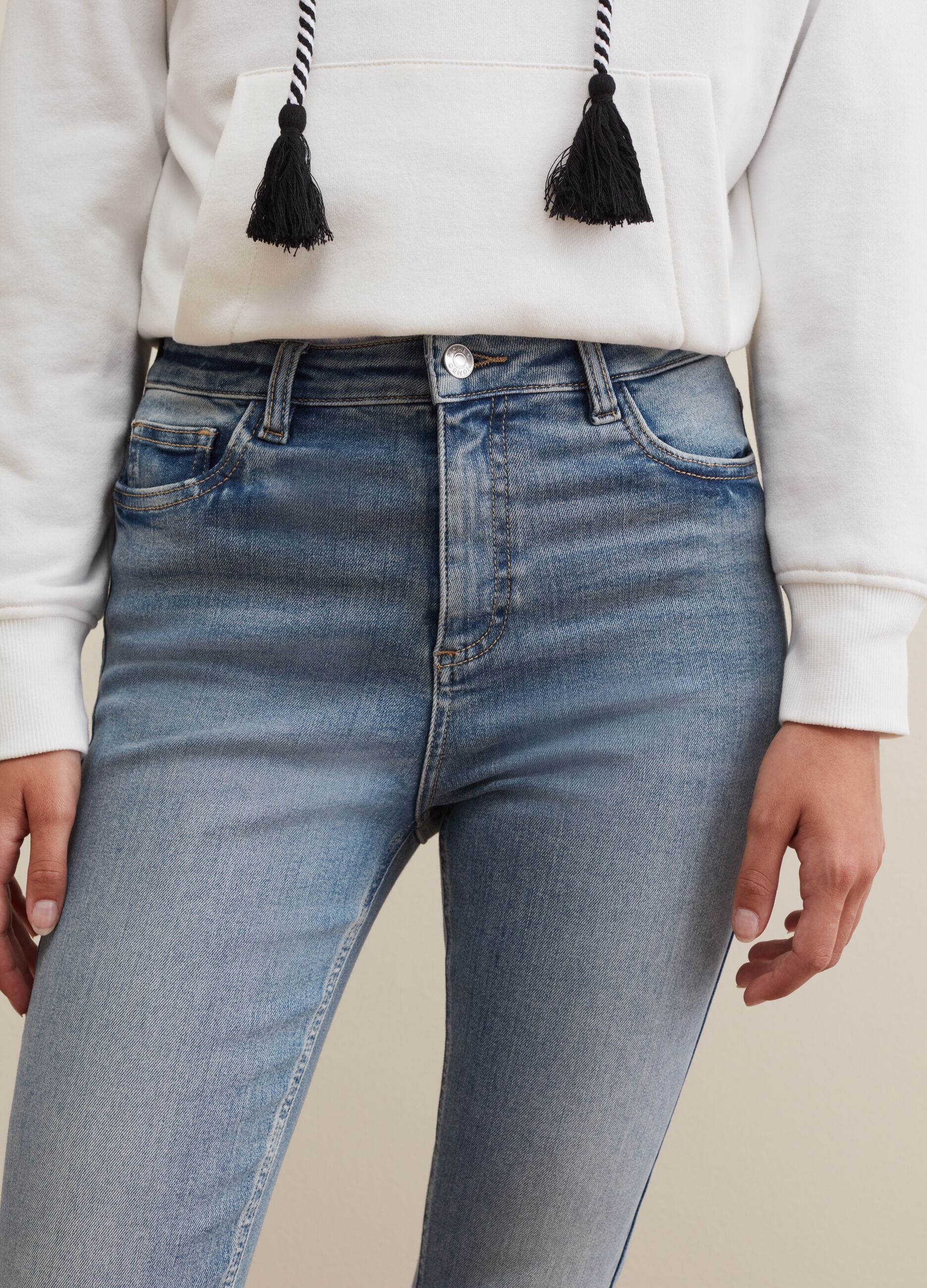 Jeans: Leg Wide PIOMBO Italian | Skinny, & More Women\'s
