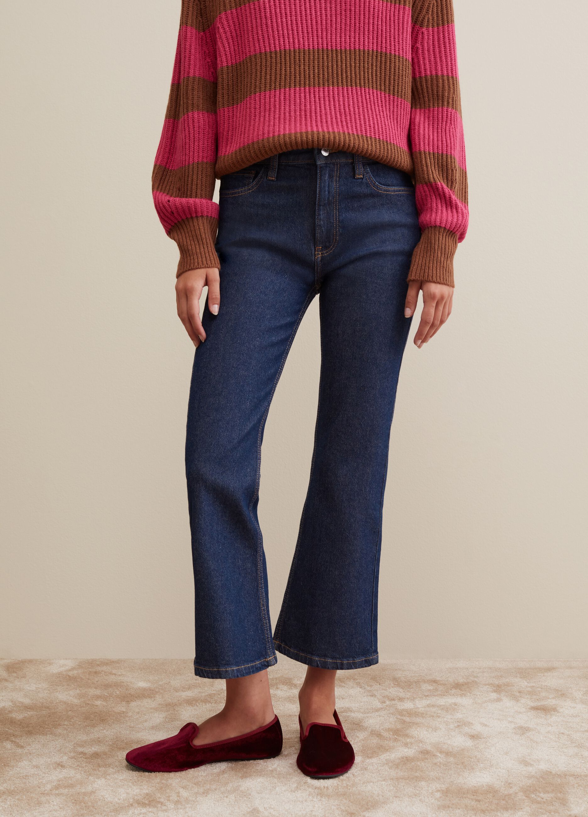 Women\'s Italian Jeans: Wide | Skinny, PIOMBO More Leg 