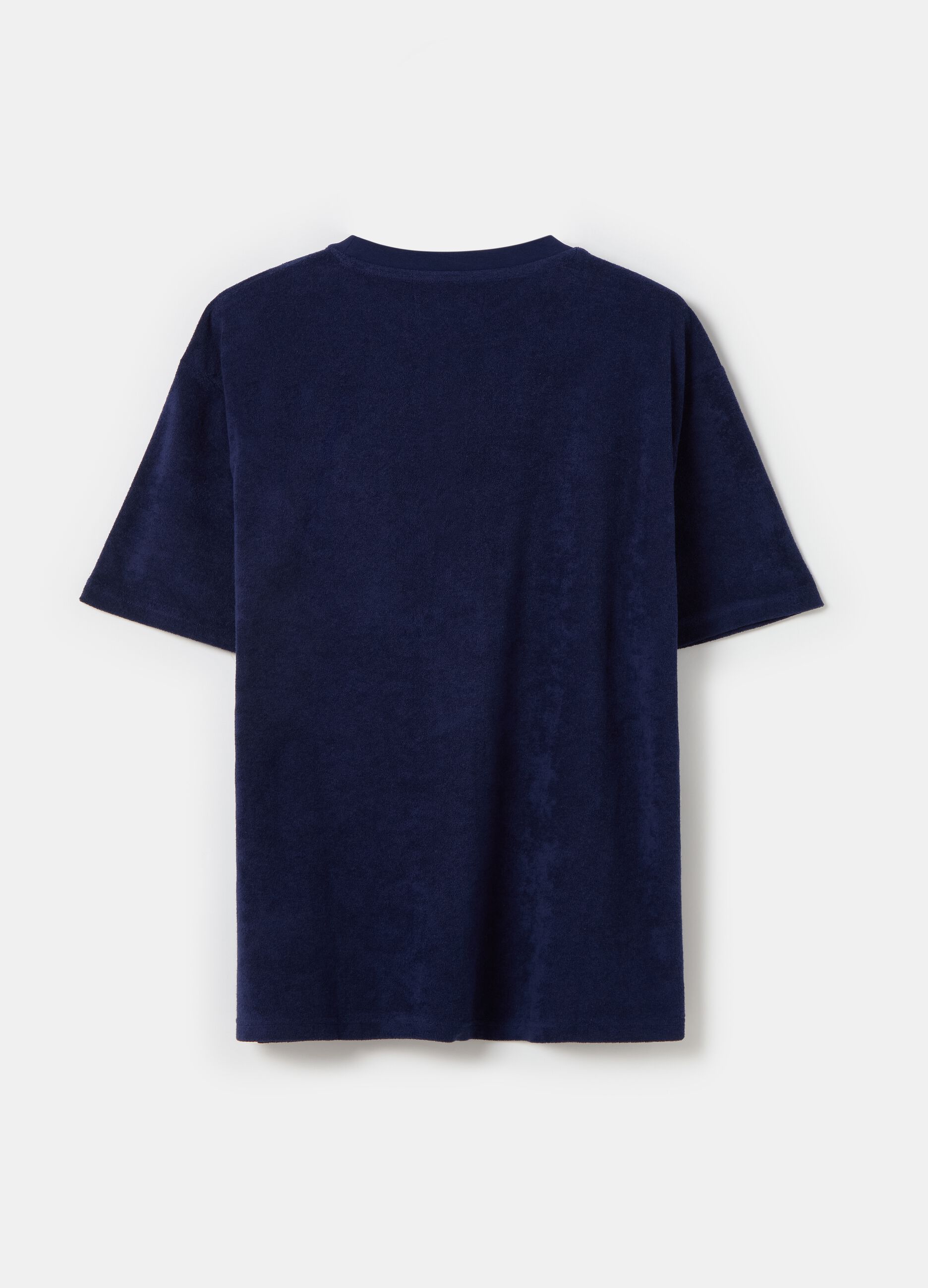 Reverse French terry T-shirt with pocket_4