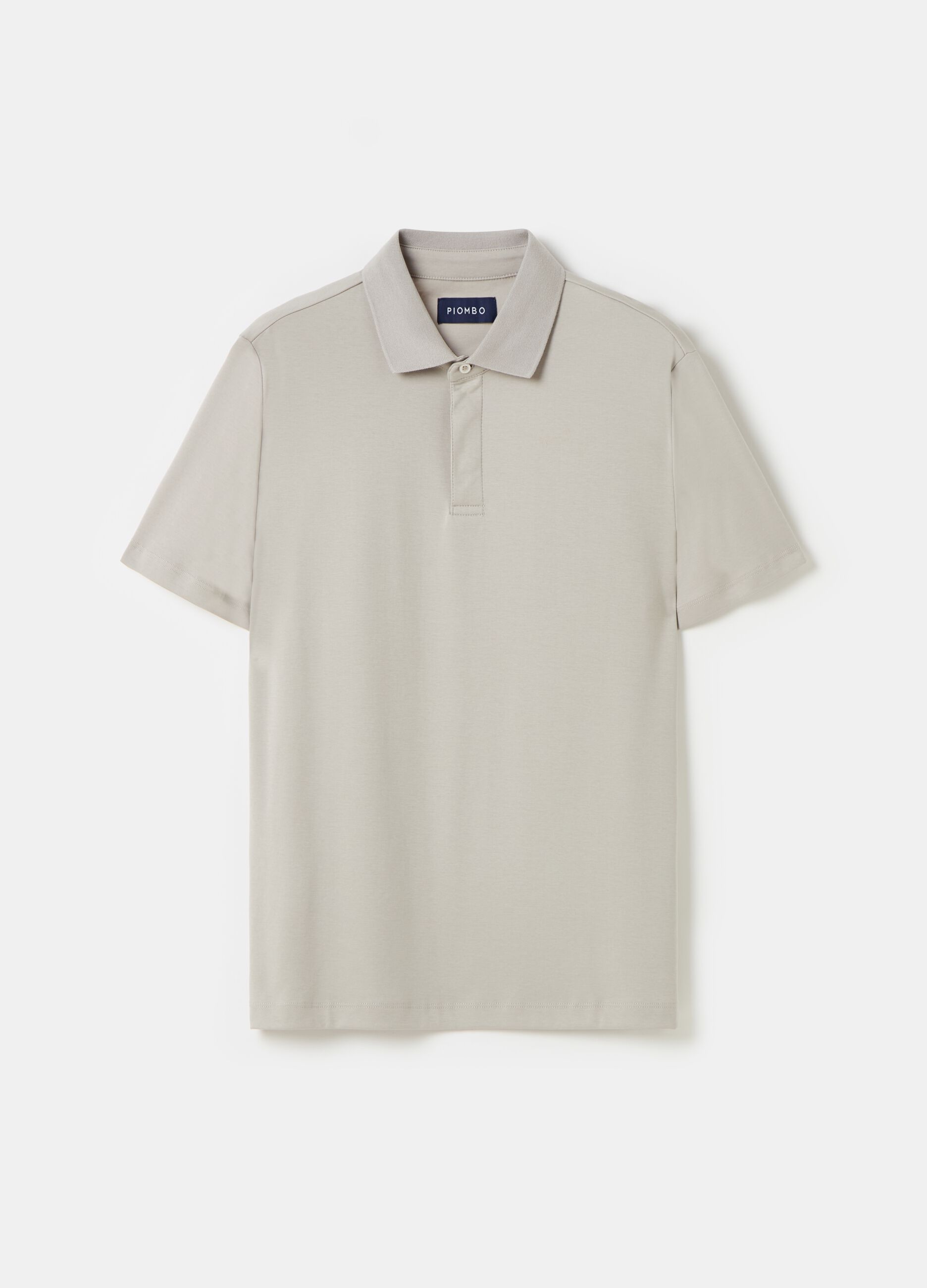 Contemporary polo shirt in mercerised cotton_3