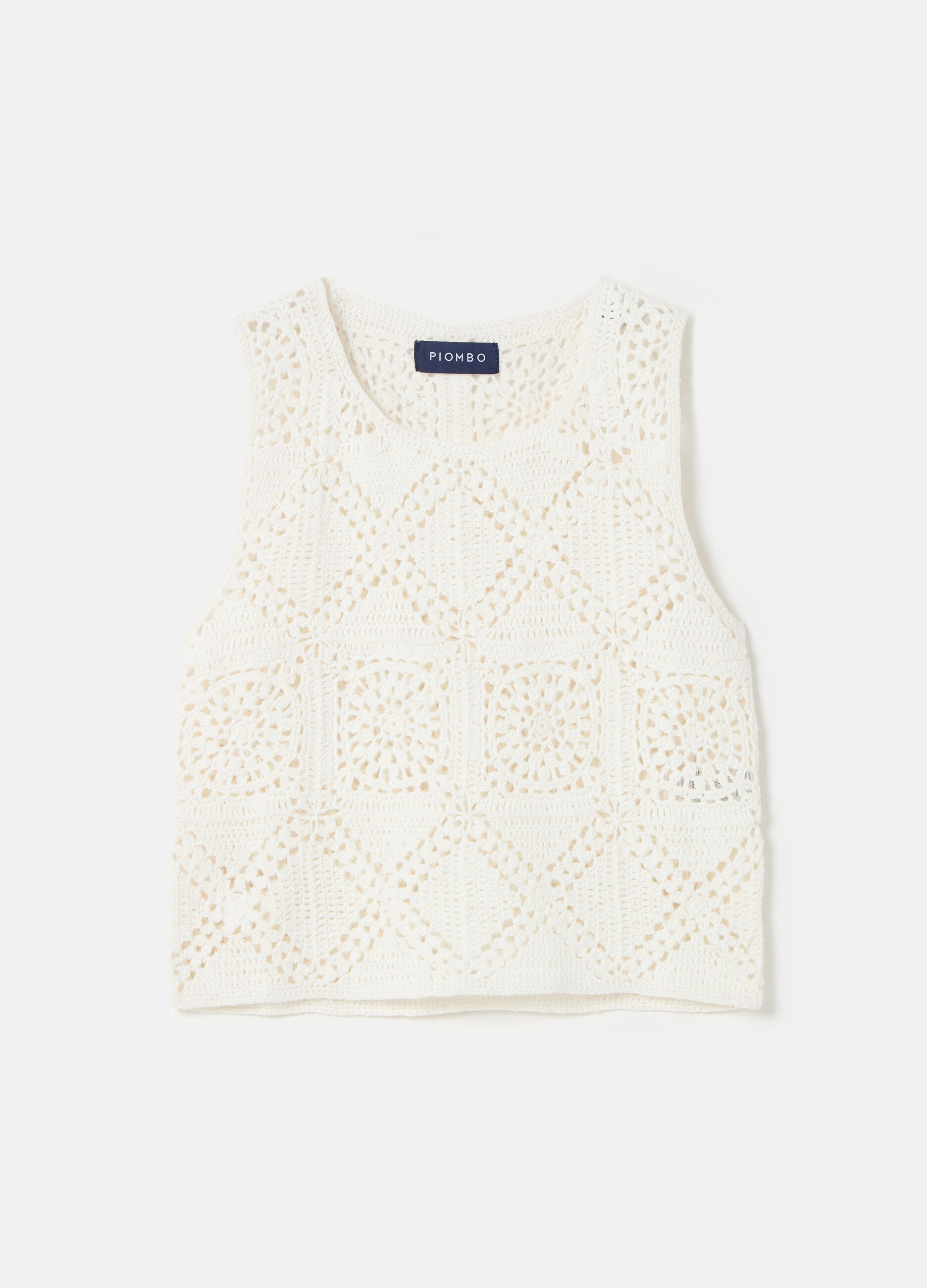 Contemporary crochet tank top