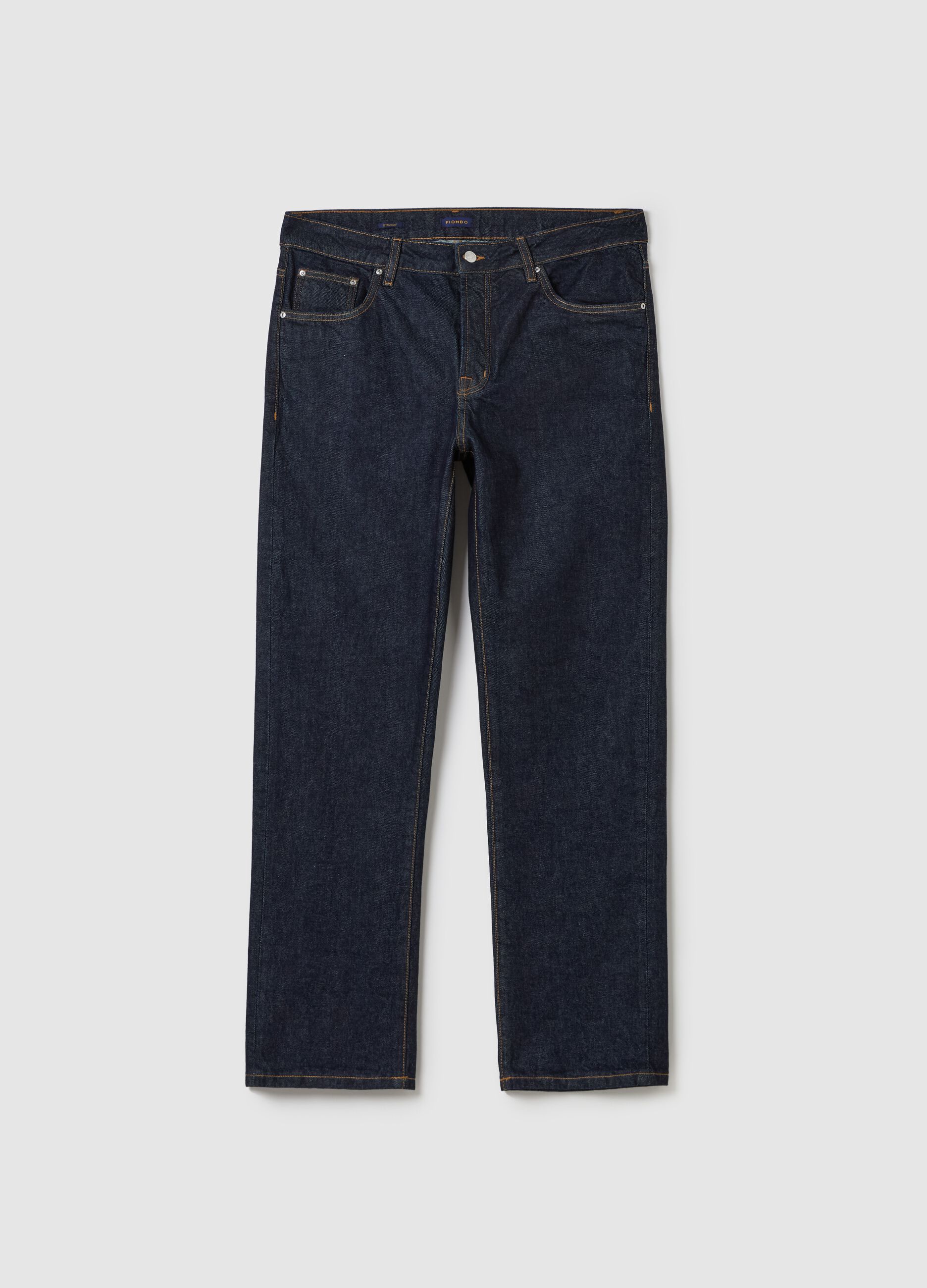 Five-pocket,straight-fit jeans