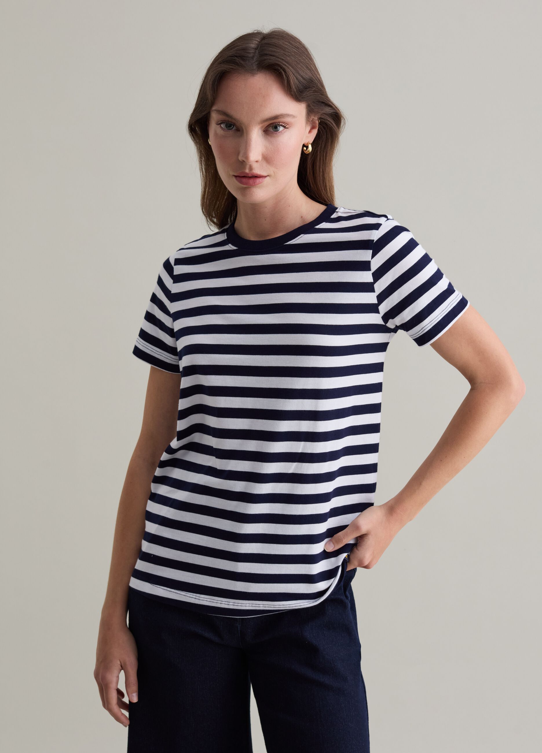 Striped T-shirt in Supima cotton_1