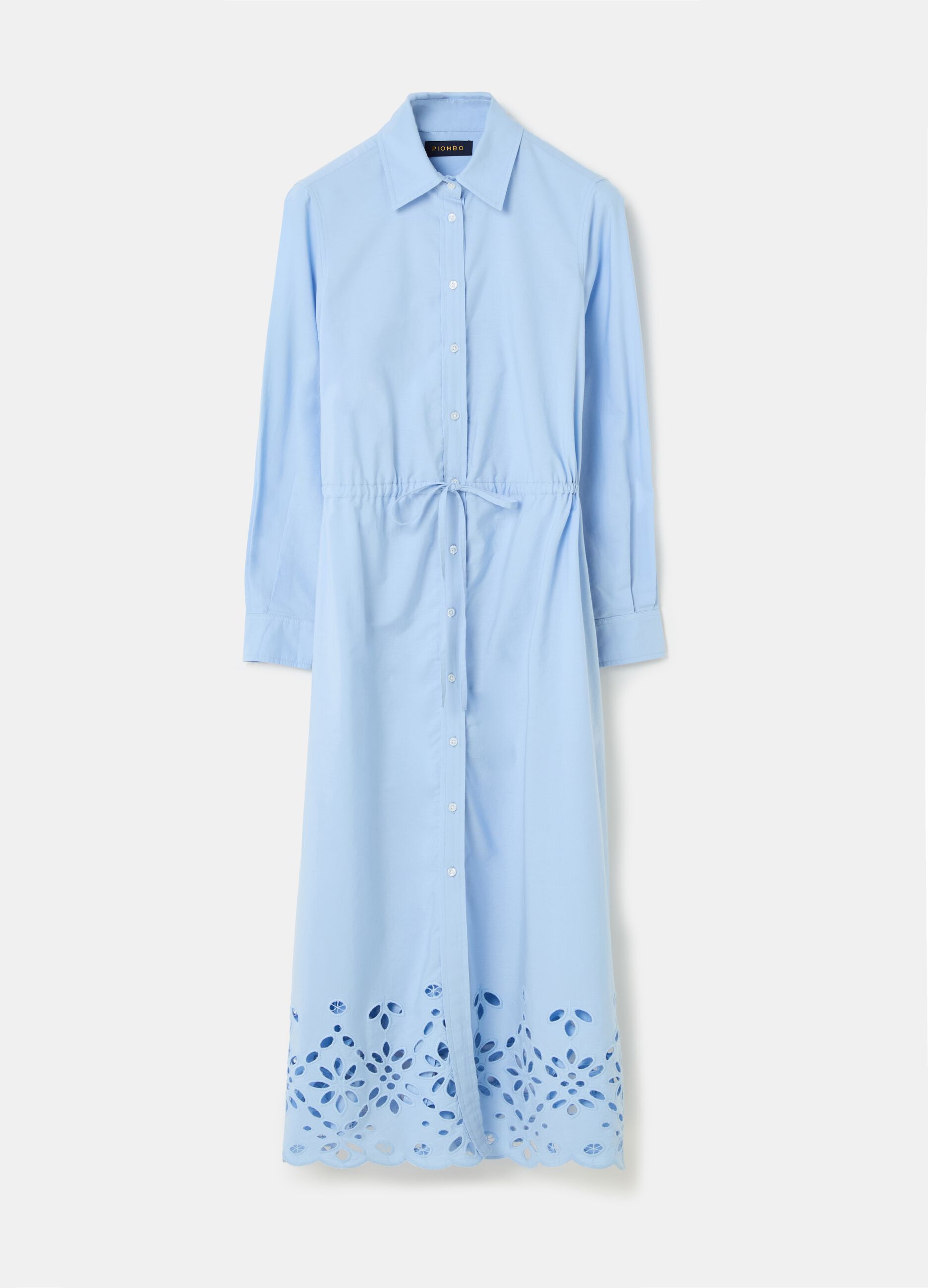 Long shirt dress with broderie anglaise hem_3