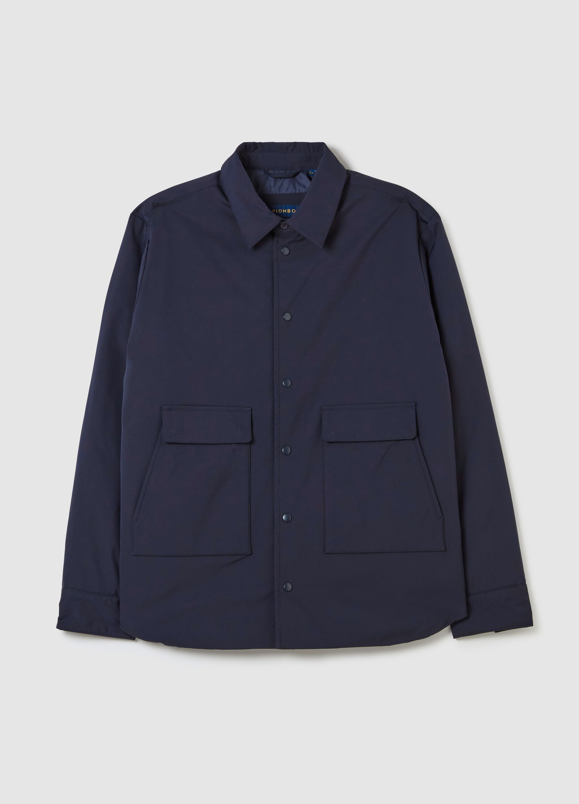 Short jacket with collar and buttons_0