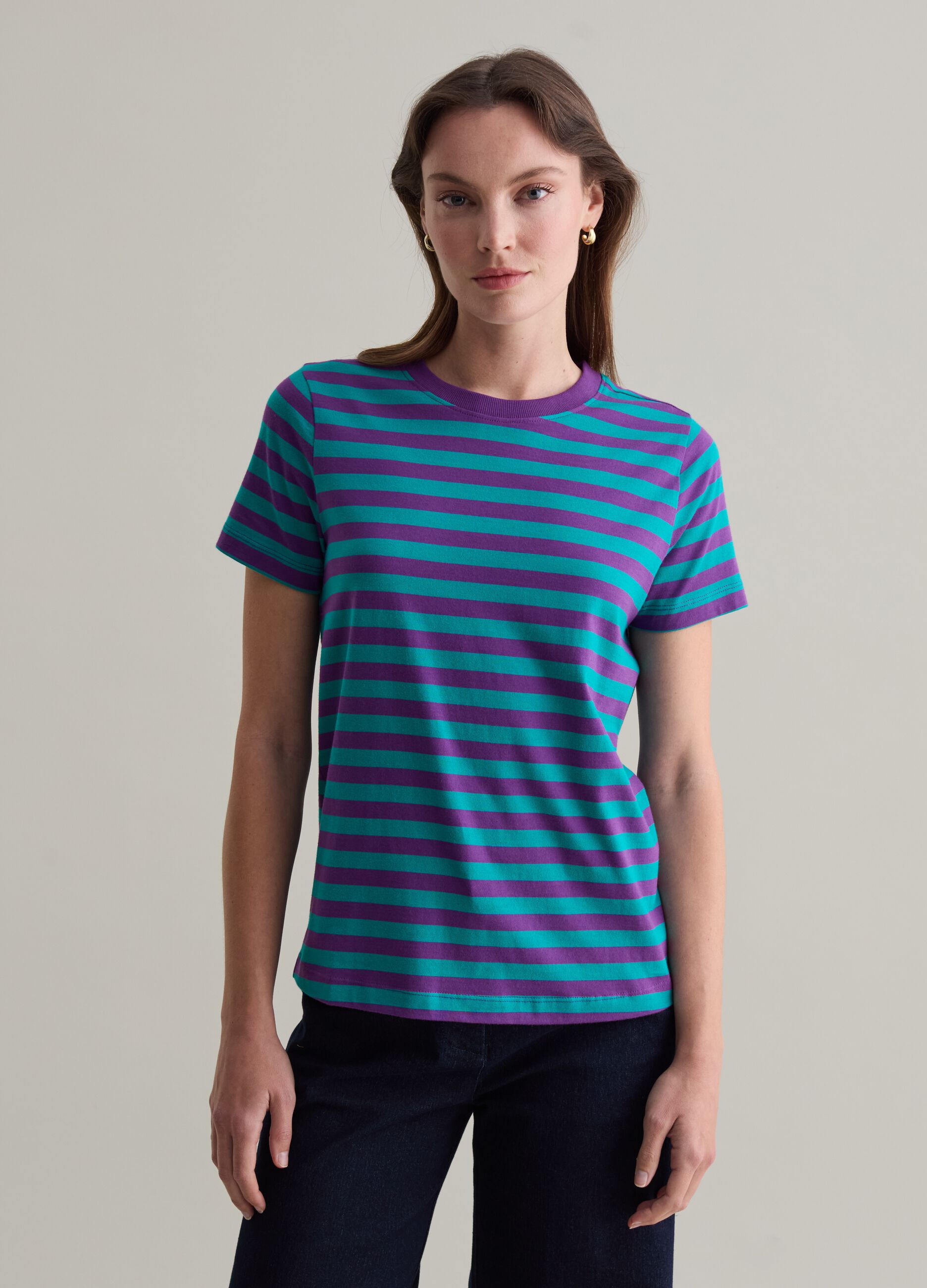 Striped T-shirt in Supima cotton_1