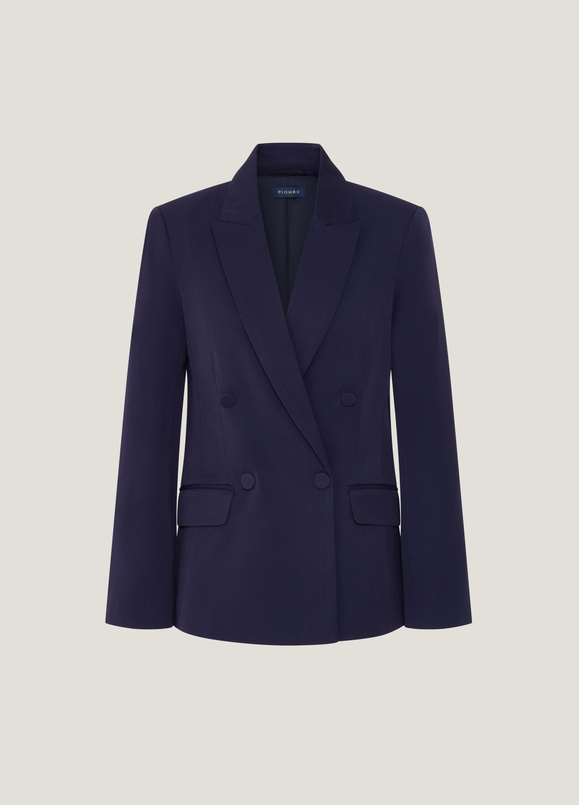 Solid colour double-breasted blazer_4