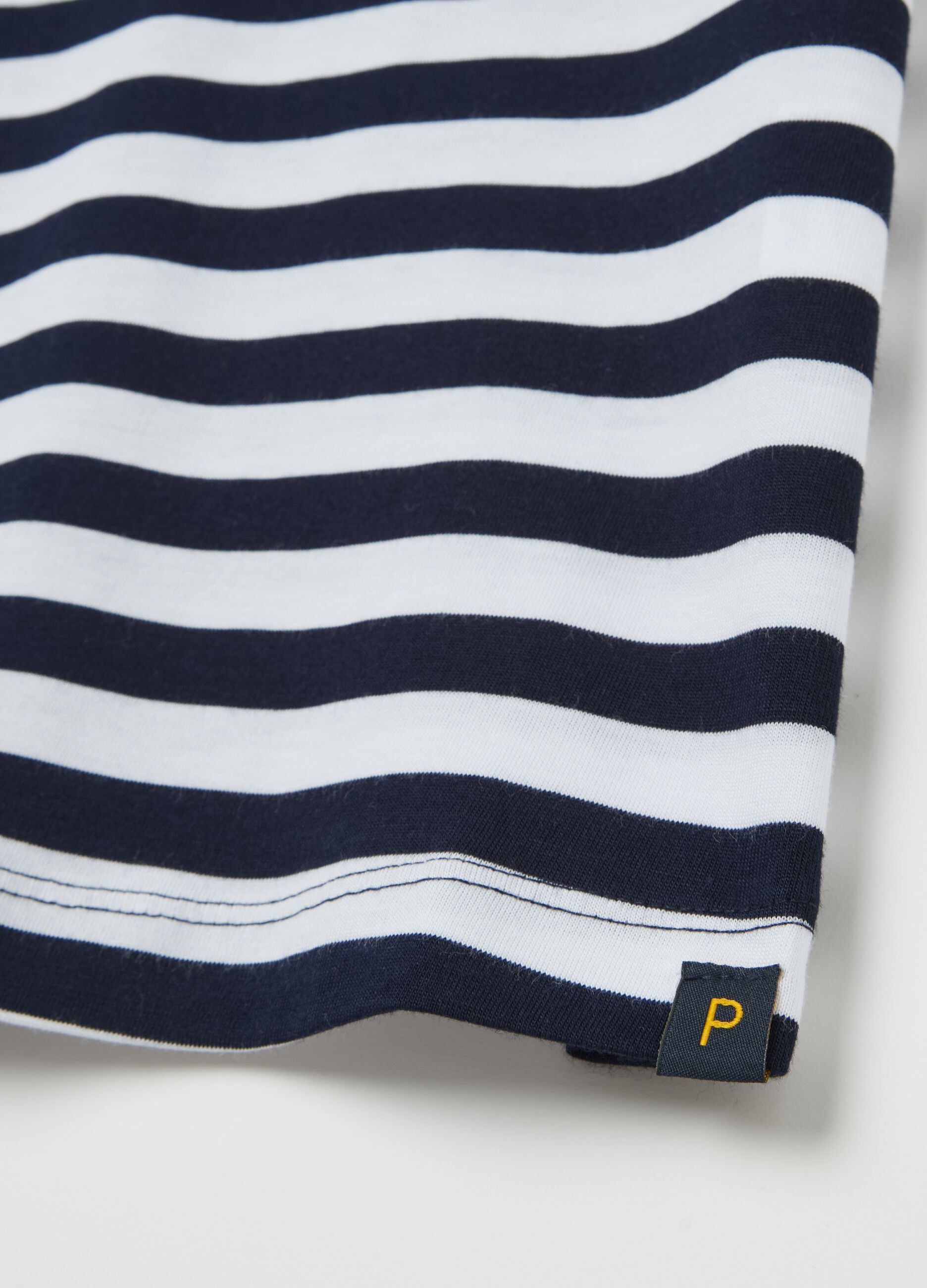 Striped T-shirt in Supima cotton_5