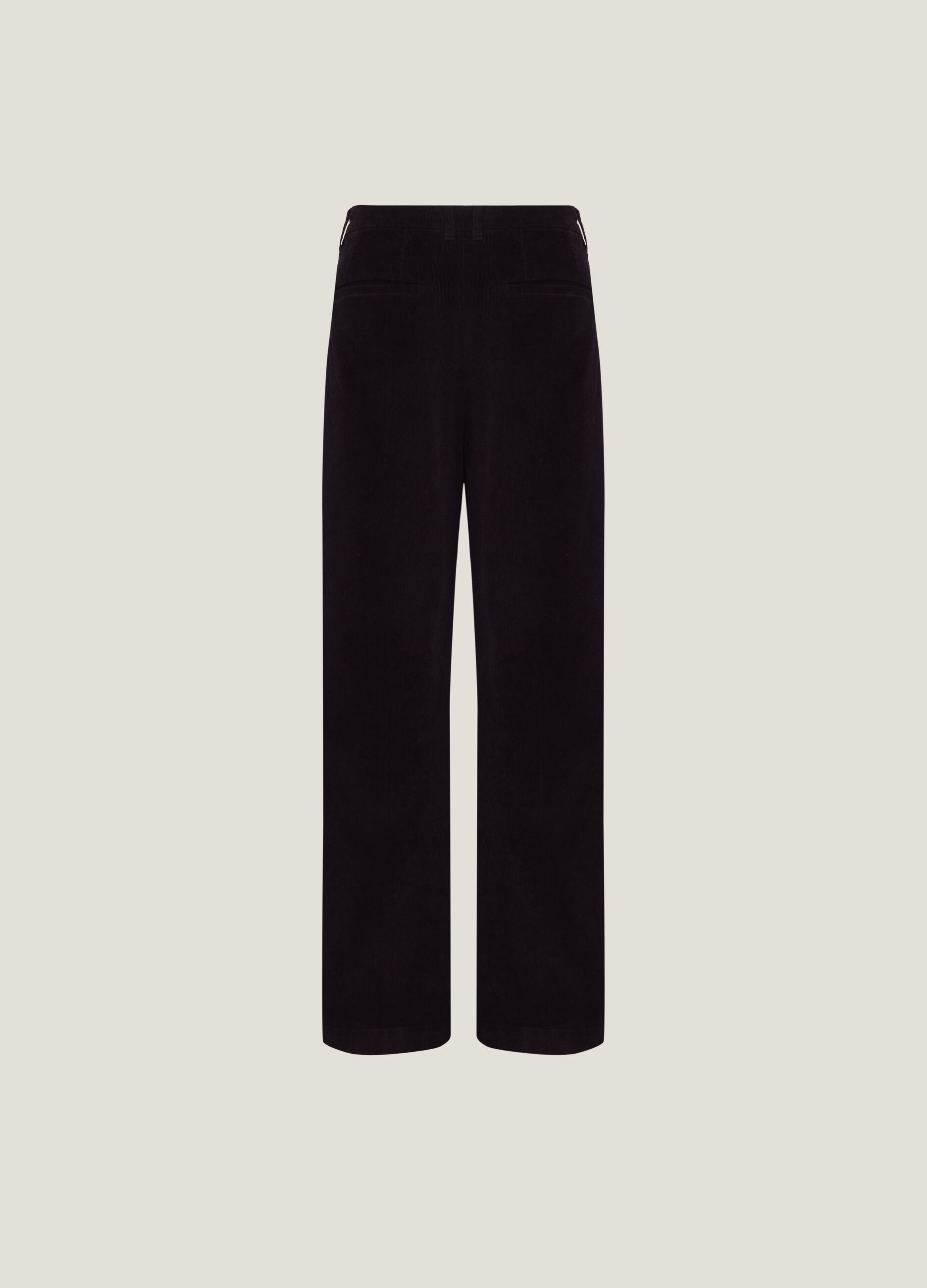 Straight-fit trousers in corduroy