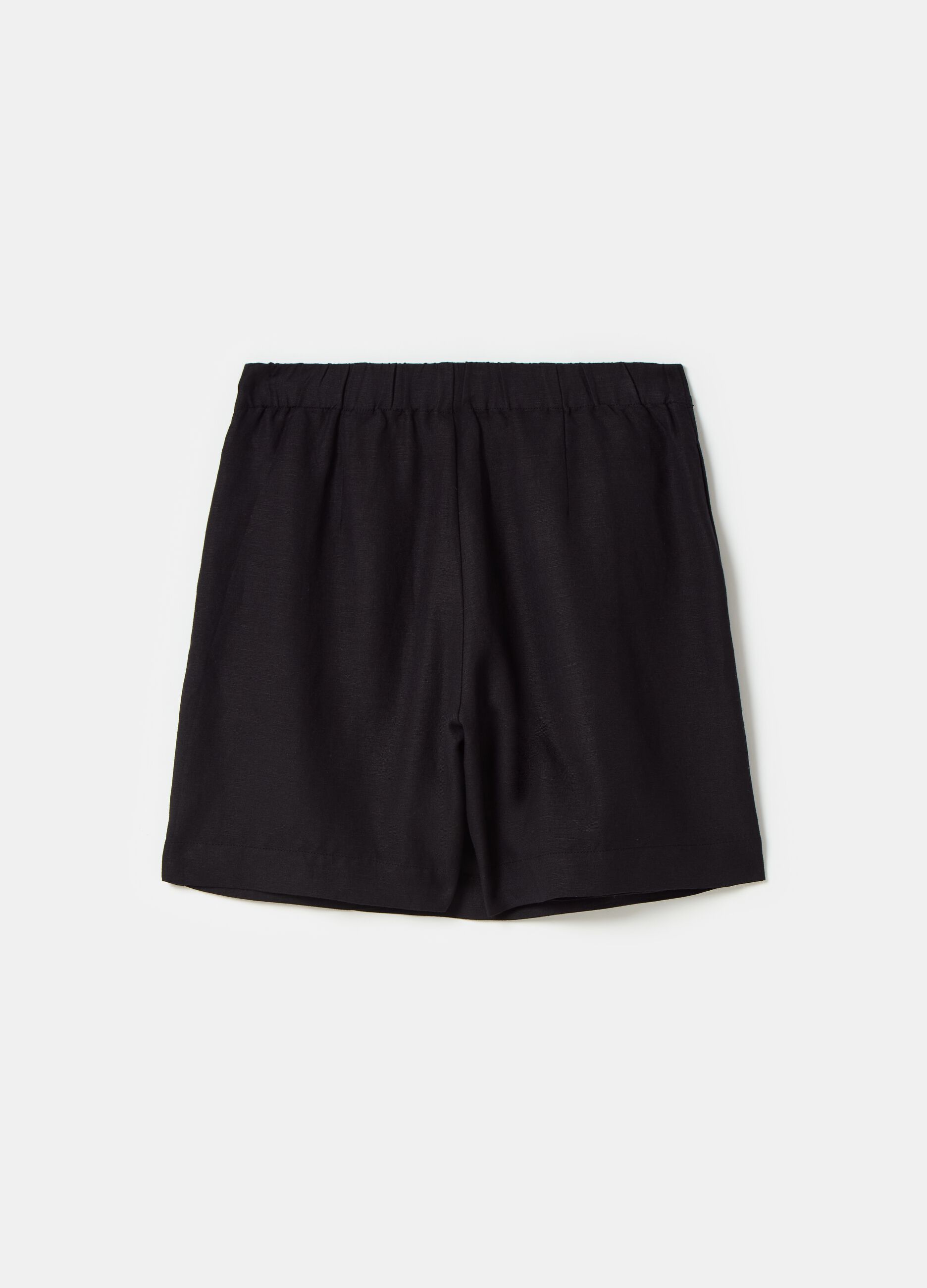 Linen and viscose skort