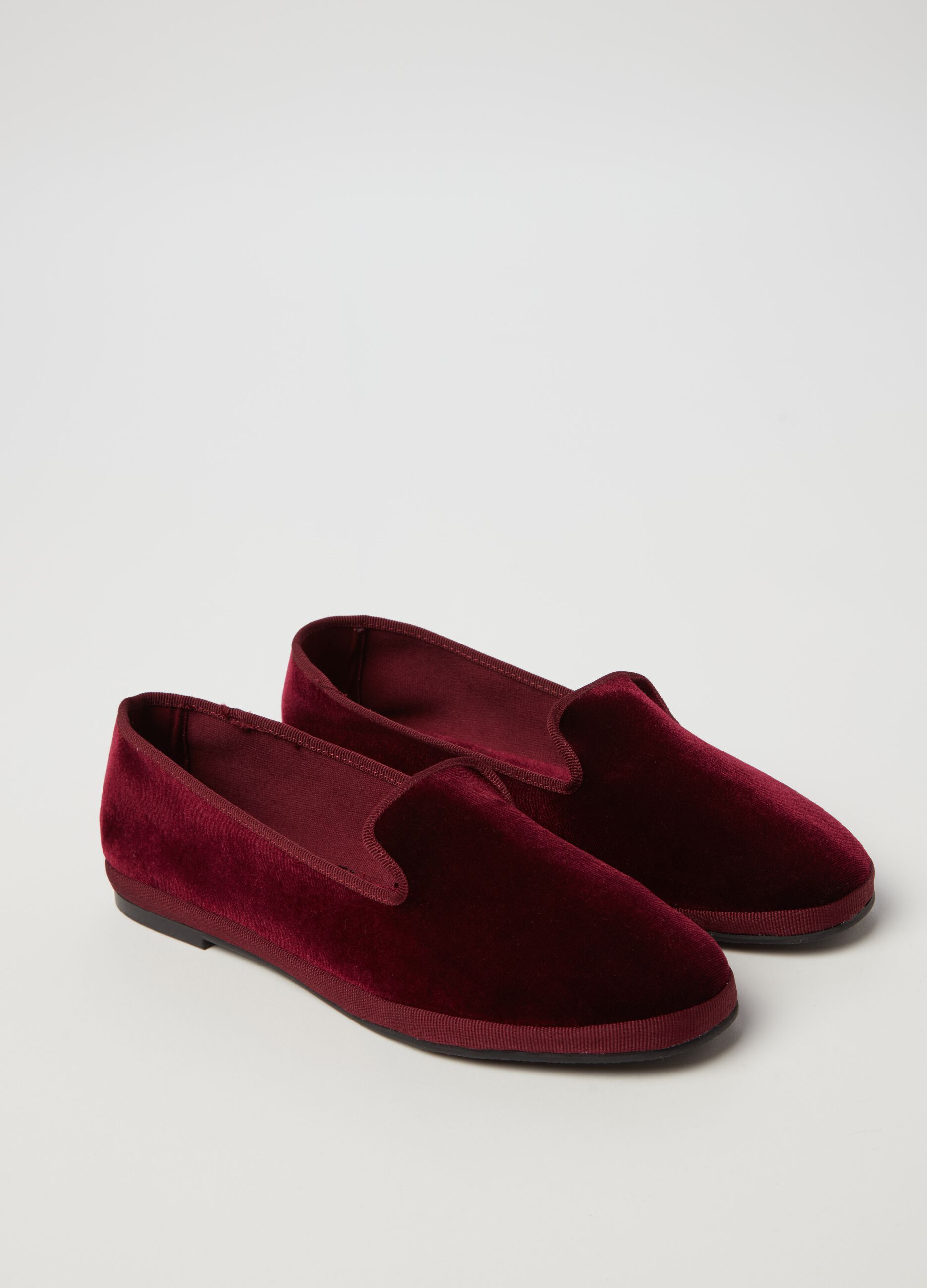 Velvet Friulian slippers